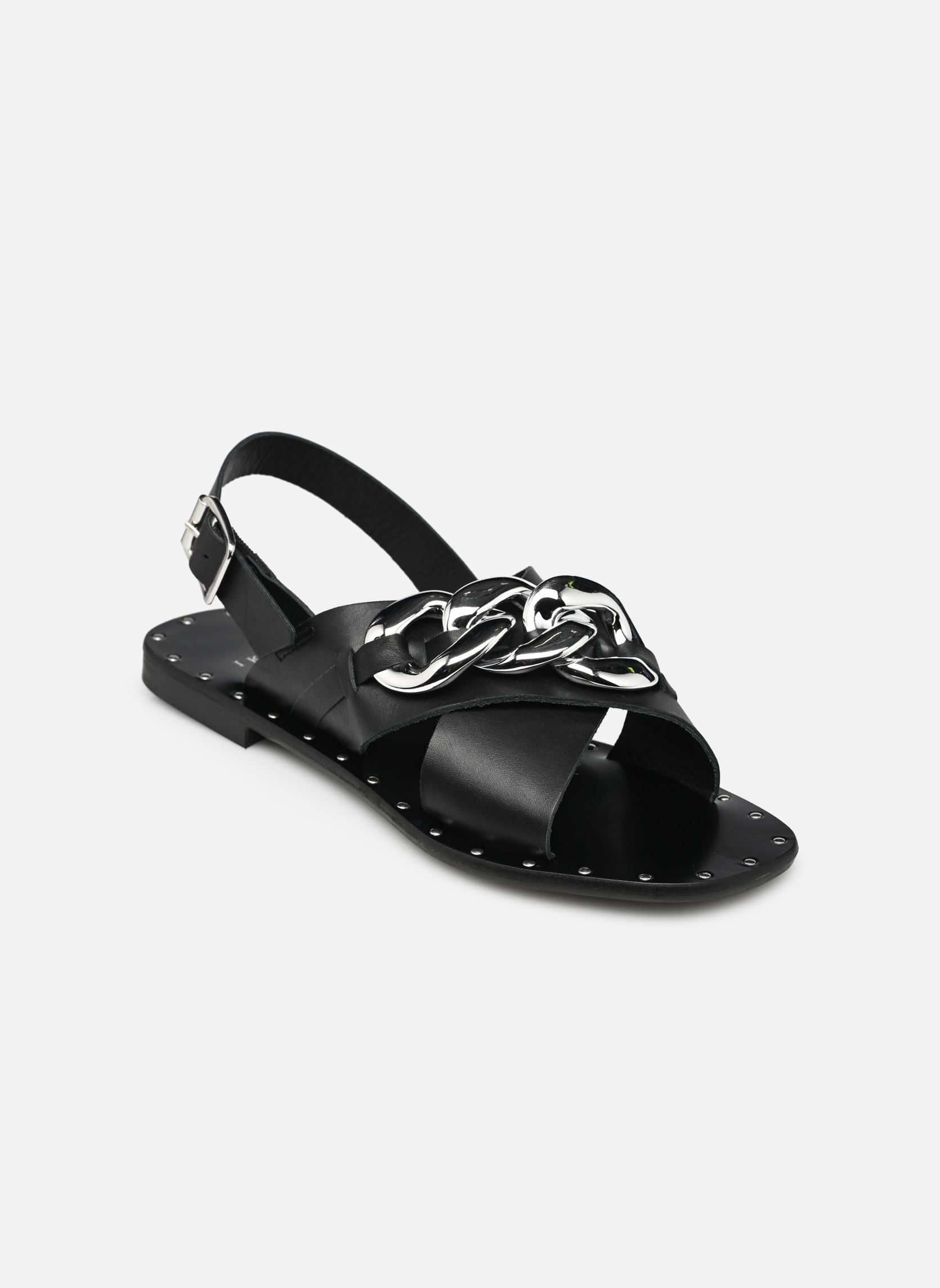 Sandales Chaussures Sandales BW80145 femme noir IKKS Women Sandales Chaussures Sandales BW80145 femme noir 02-NOIR