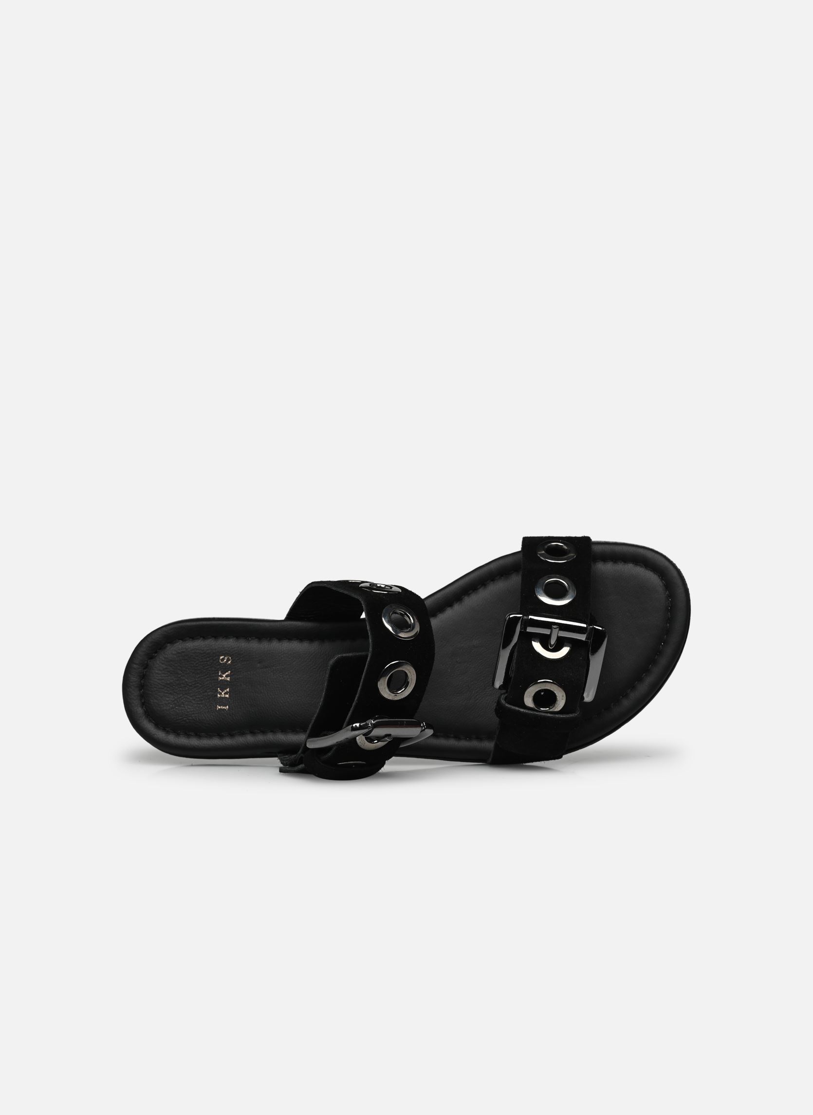Sandalias Chaussures Sandales Plates BW80355 mujer negro IKKS Women Sandalias Chaussures Sandales Plates BW80355 mujer negro 02-NOIR