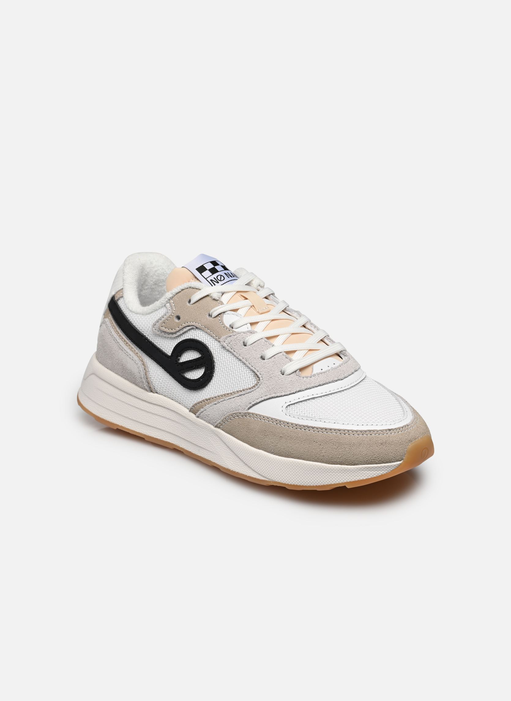 Baskets toile POWER JOGGER femme blanc No Name Baskets toile POWER JOGGER femme blanc DOVE/WHITE/BLACK