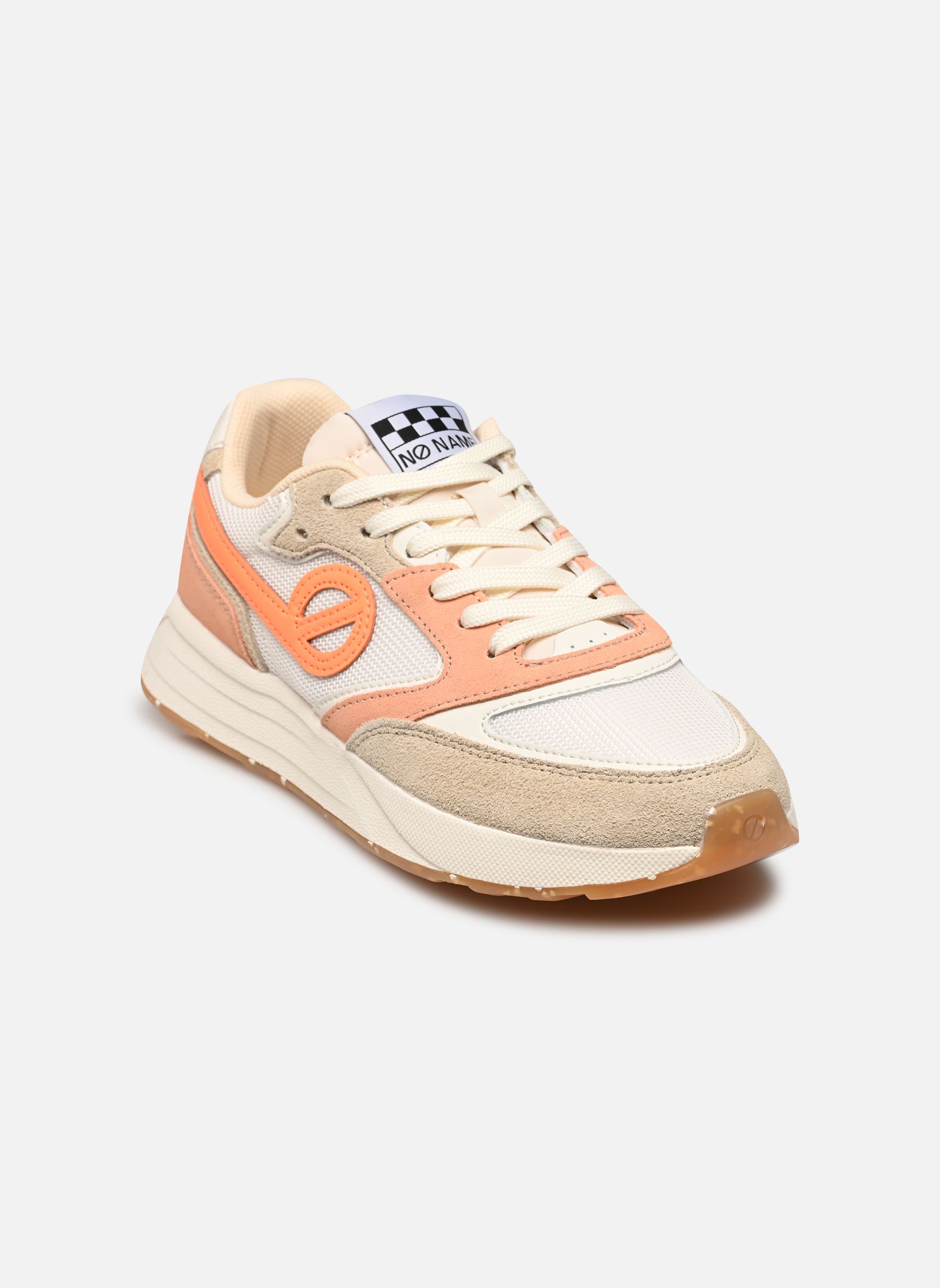 Baskets toile POWER JOGGER femme multicolore No Name Baskets toile POWER JOGGER femme multicolore SABLE/DOVE/F.ORANGE