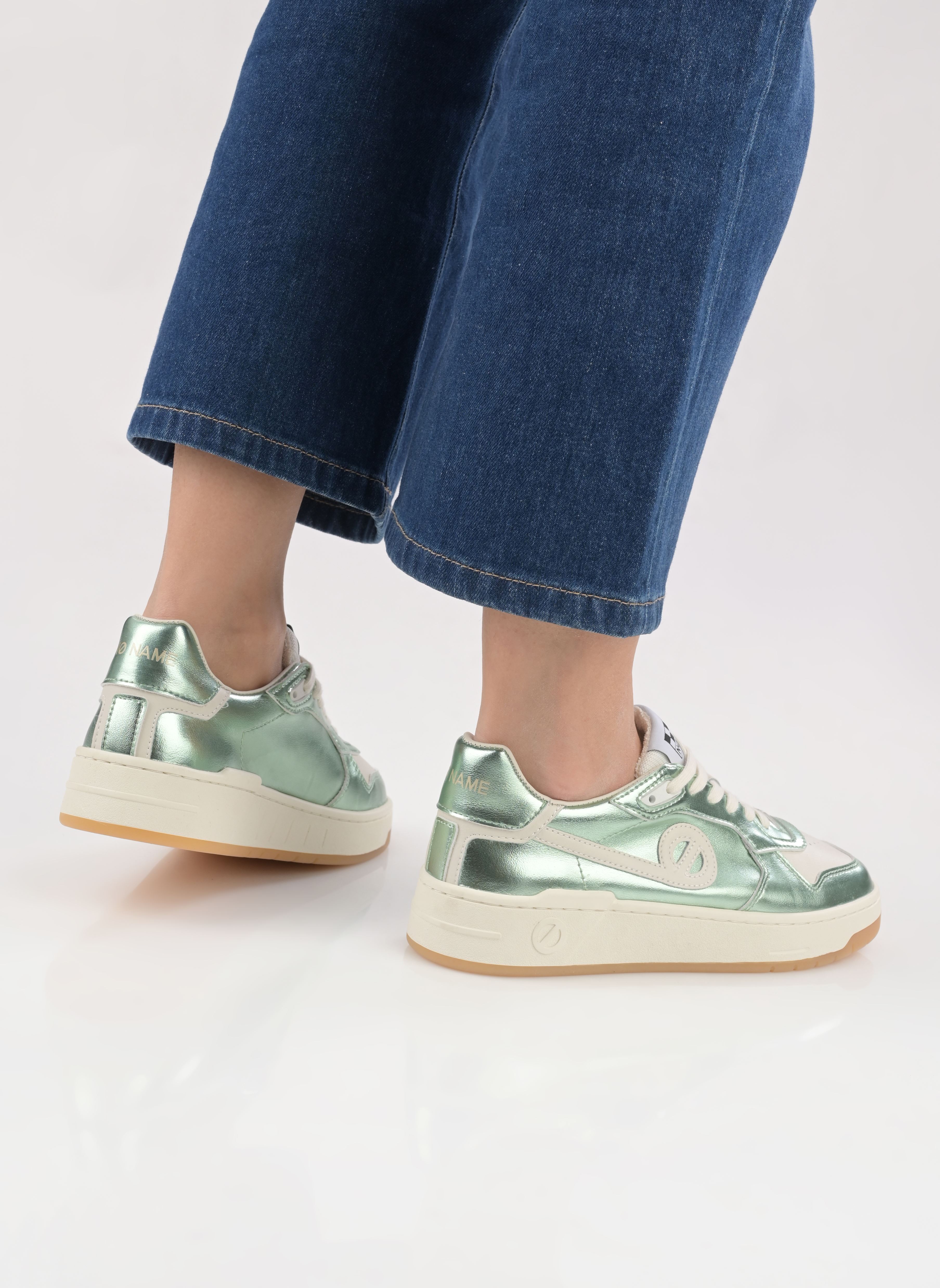 Baskets basses KELLY SNEAKER femme vert No Name Baskets basses KELLY SNEAKER femme vert GREEN/OFF WHITE