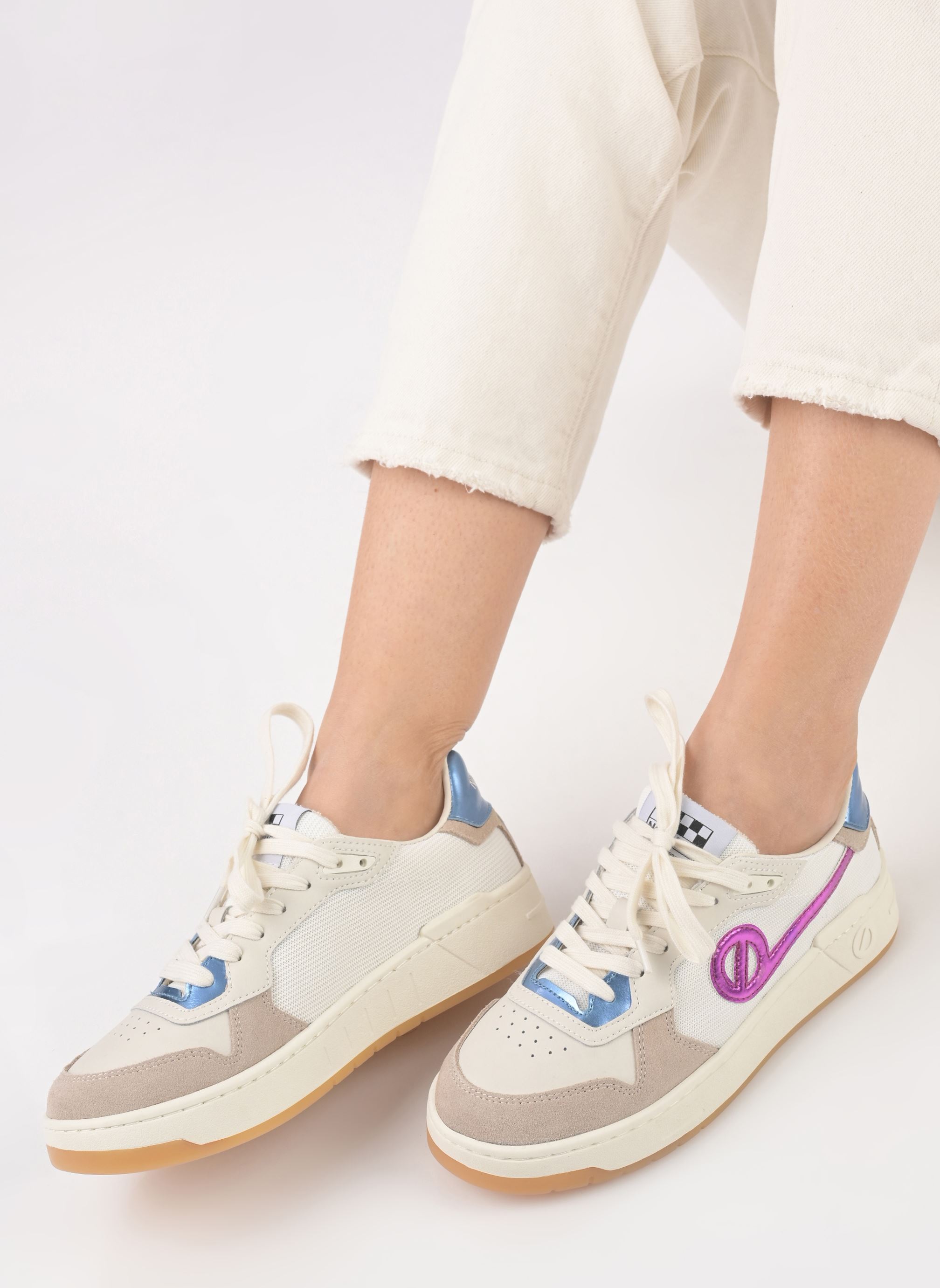 Sneakers basse KELLY SNEAKER donna multicolore No Name Sneakers basse KELLY SNEAKER donna multicolore NUDE/DOVE/FUXIA