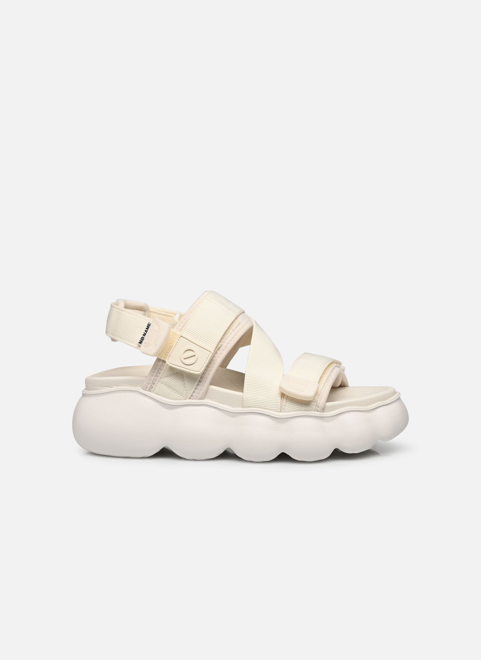Keil- und Plateausandalen GONG STRAPS damen beige No Name Keil- und Plateausandalen GONG STRAPS damen beige DOVE/DOVE