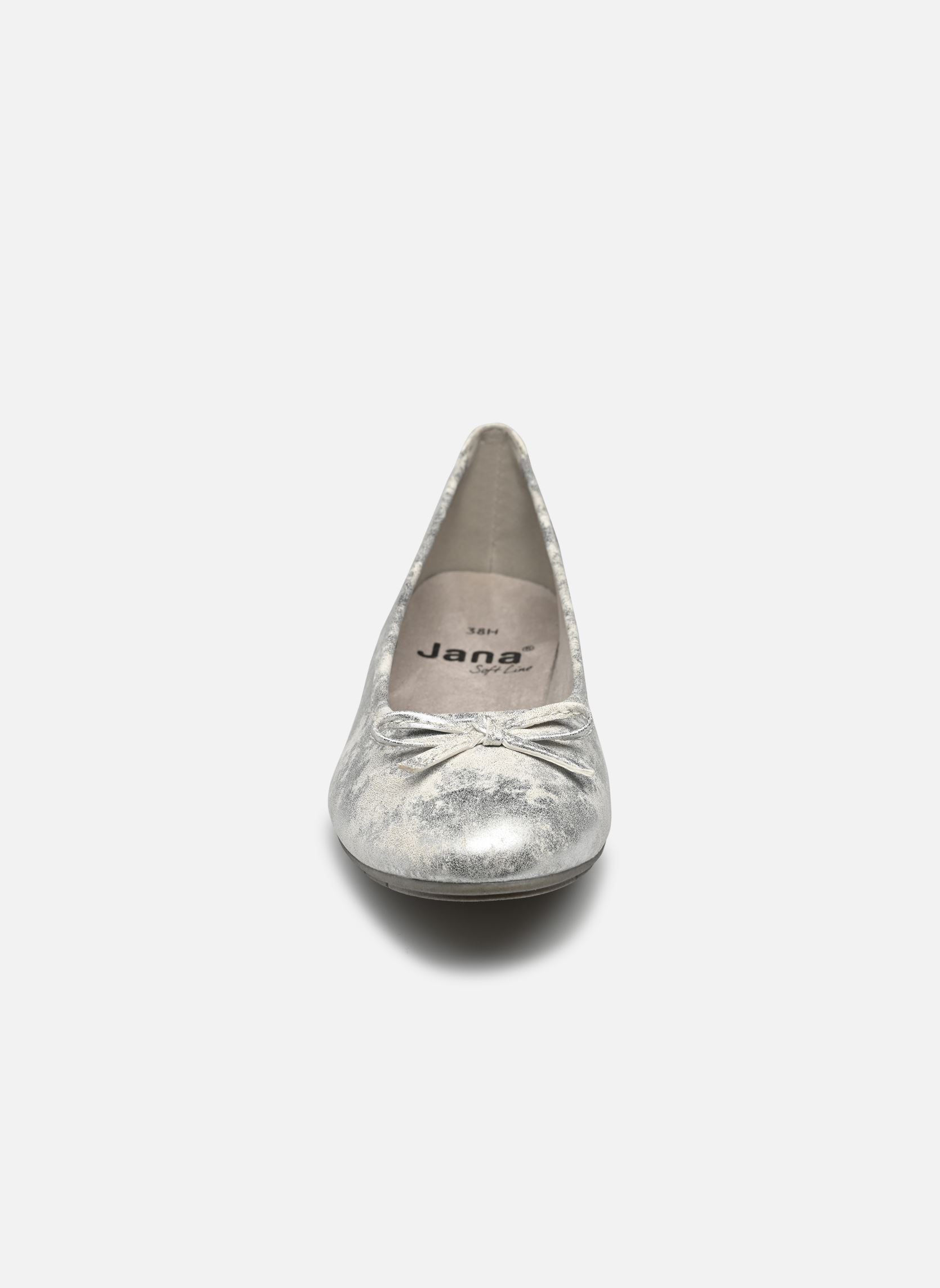 Klassische Ballerinas 2163-20 Largeur H damen weiß Jana shoes Klassische Ballerinas 2163-20 Largeur H damen weiß WHITE/SILVER