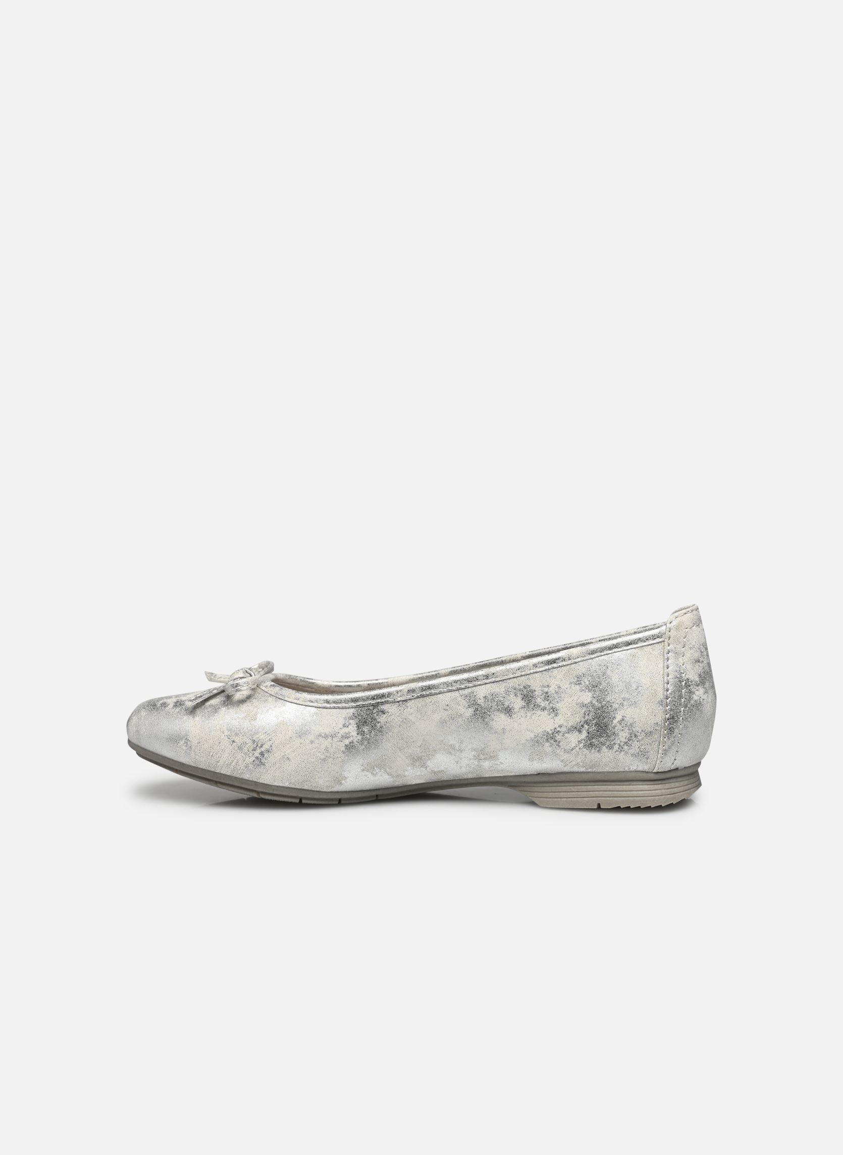Klassische Ballerinas 2163-20 Largeur H damen weiß Jana shoes Klassische Ballerinas 2163-20 Largeur H damen weiß WHITE/SILVER