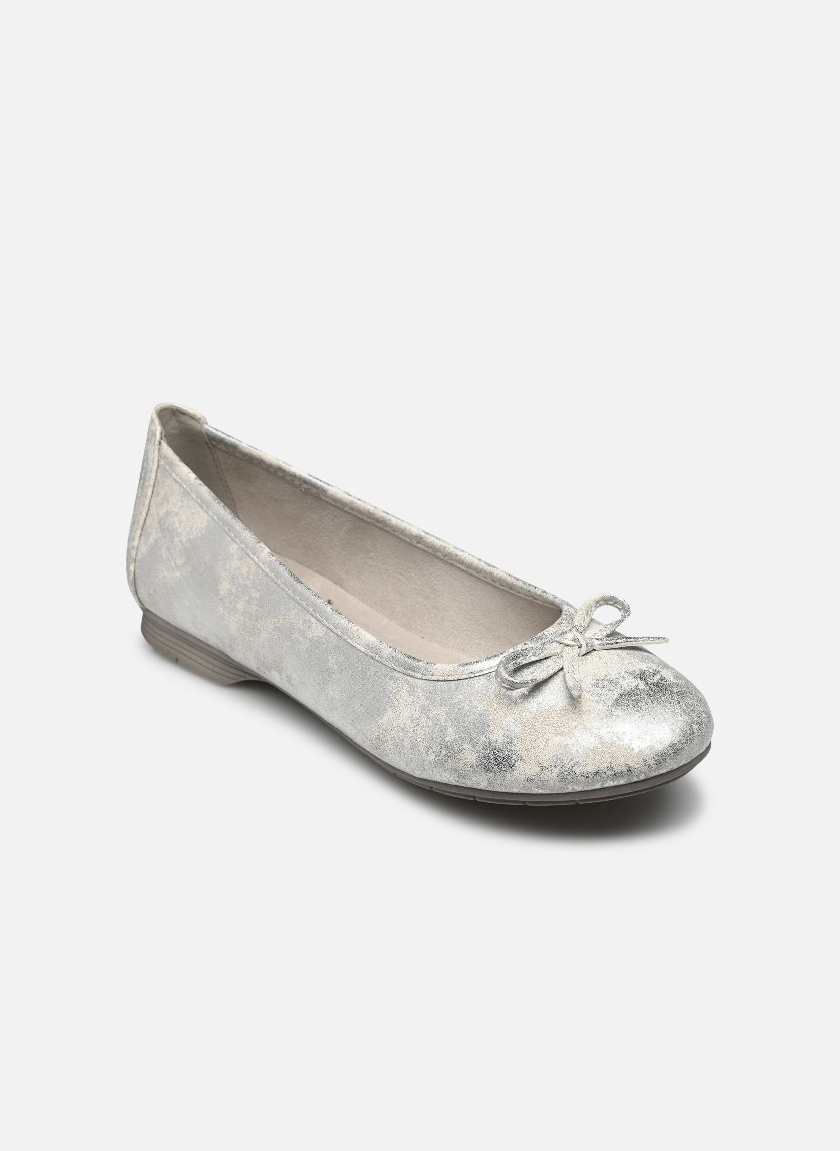 Klassische Ballerinas 2163-20 Largeur H damen weiß Jana shoes Klassische Ballerinas 2163-20 Largeur H damen weiß WHITE/SILVER