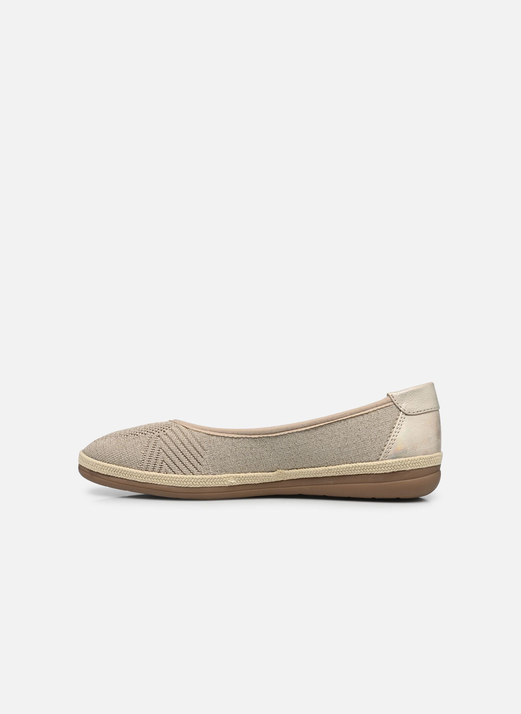 Klassische Ballerinas 22168-20 Largeur H damen beige Jana shoes Klassische Ballerinas 22168-20 Largeur H damen beige BEIGE/GOLD