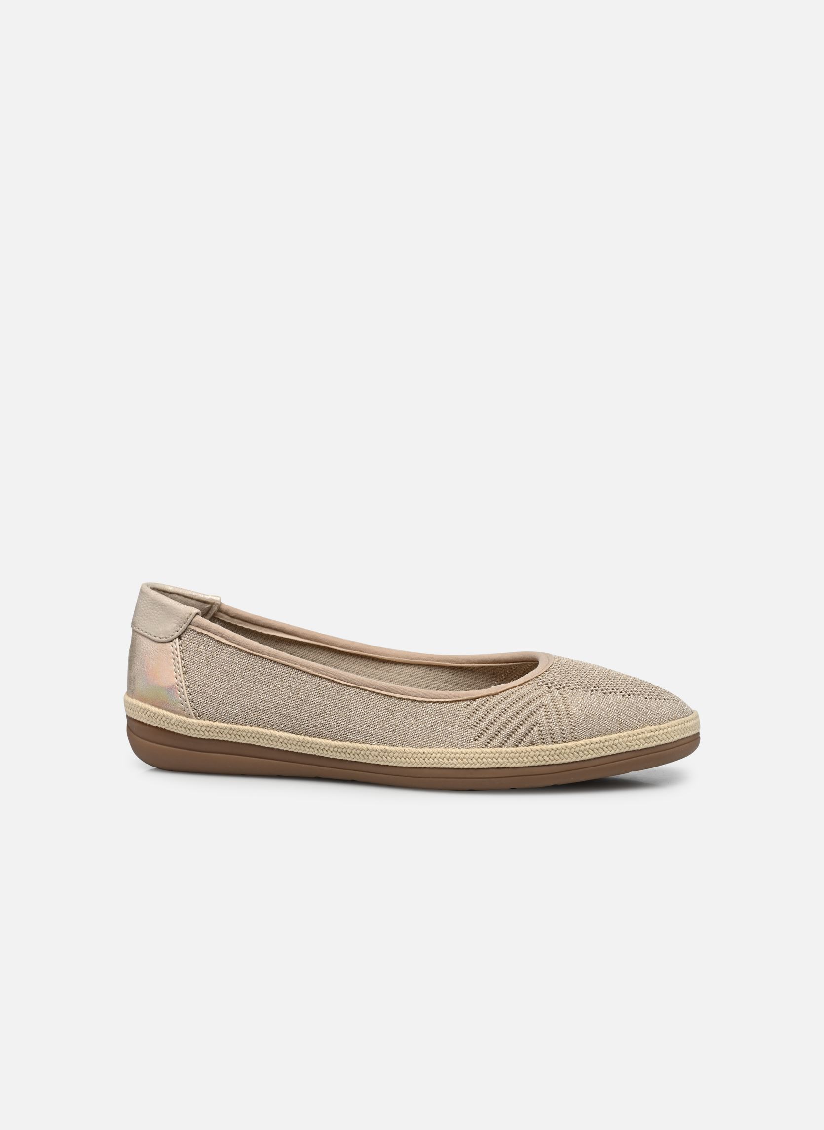 Klassische Ballerinas 22168-20 Largeur H damen beige Jana shoes Klassische Ballerinas 22168-20 Largeur H damen beige BEIGE/GOLD