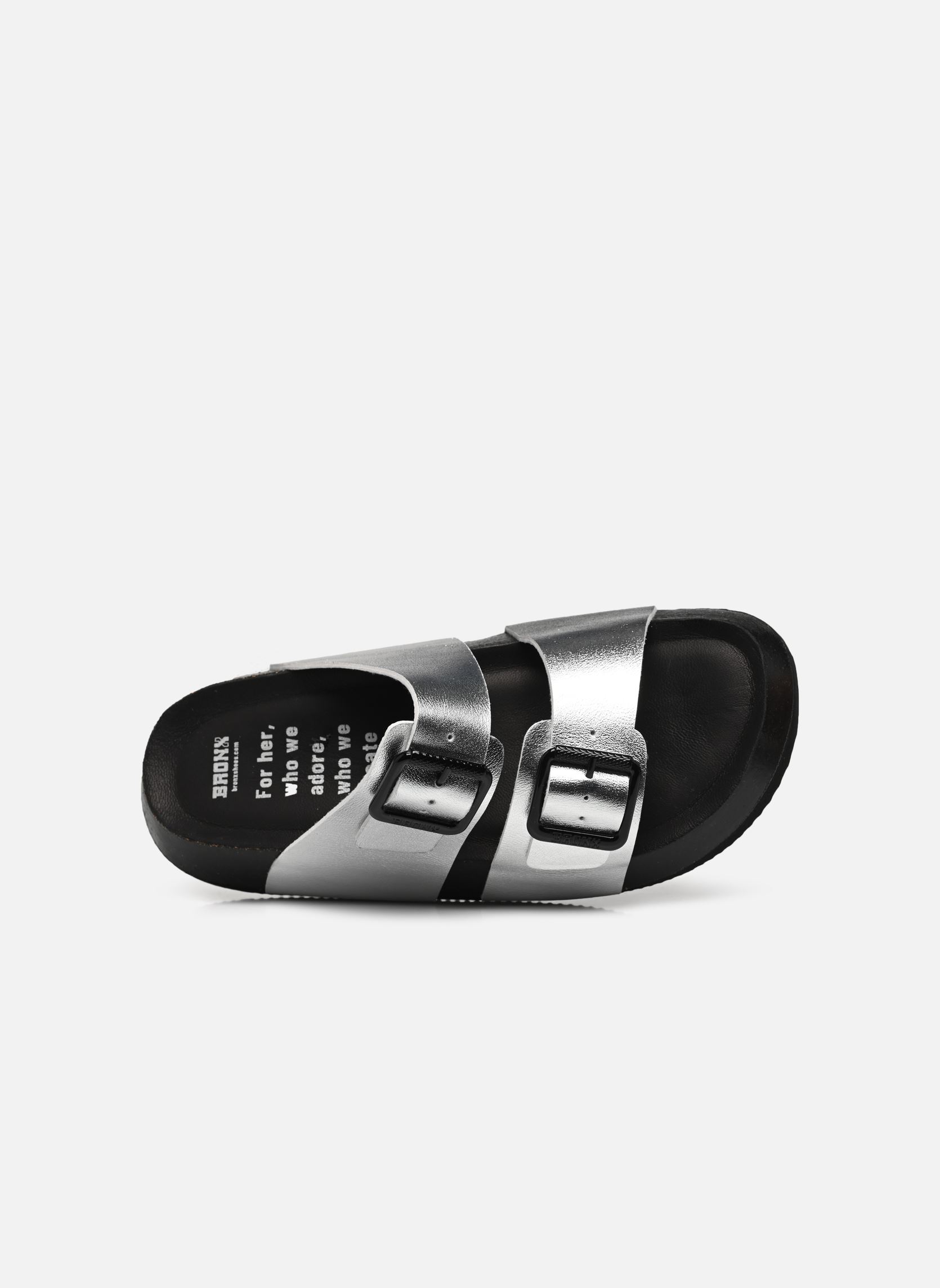 Pantoletten Veran-O 84965 damen silber Bronx Pantoletten Veran-O 84965 damen silber Black/silver