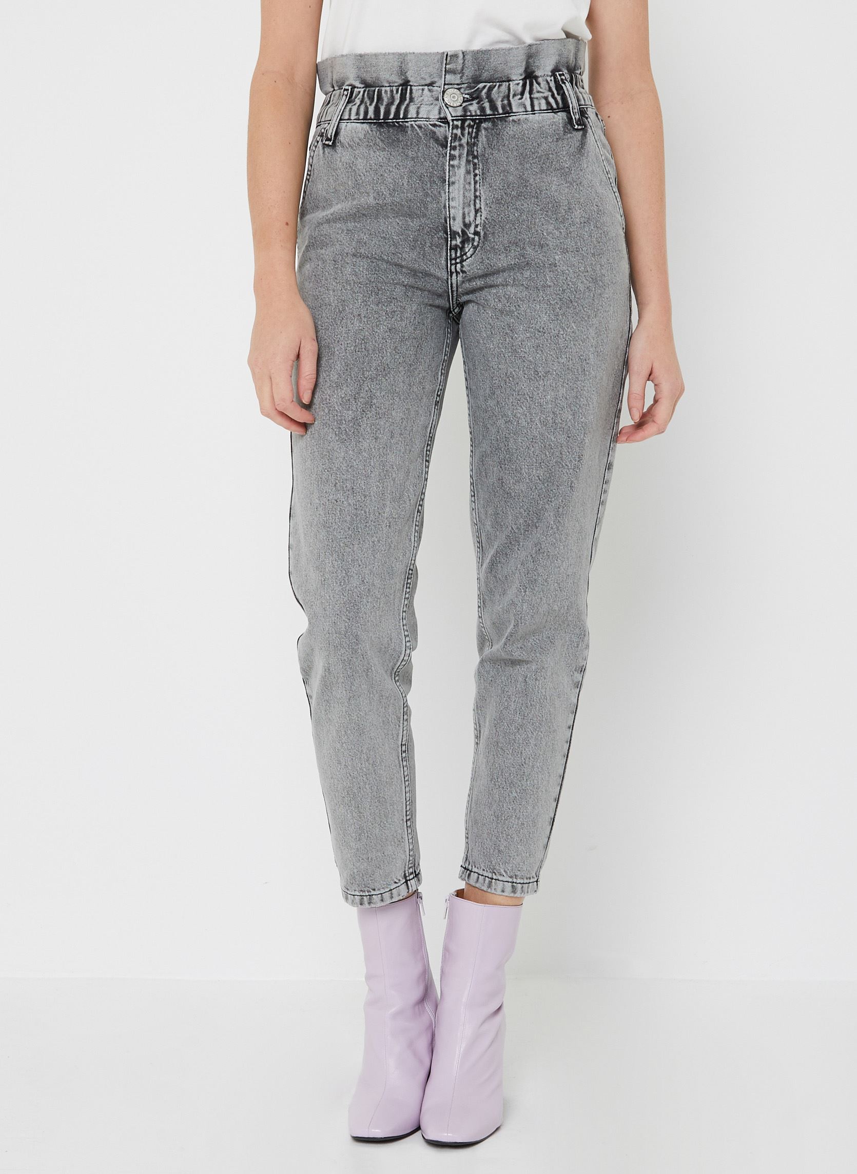Mom-Jeans Jean 2000_21650 damen grau Grace & Mila Mom-Jeans Jean 2000_21650 damen grau Gris Delave