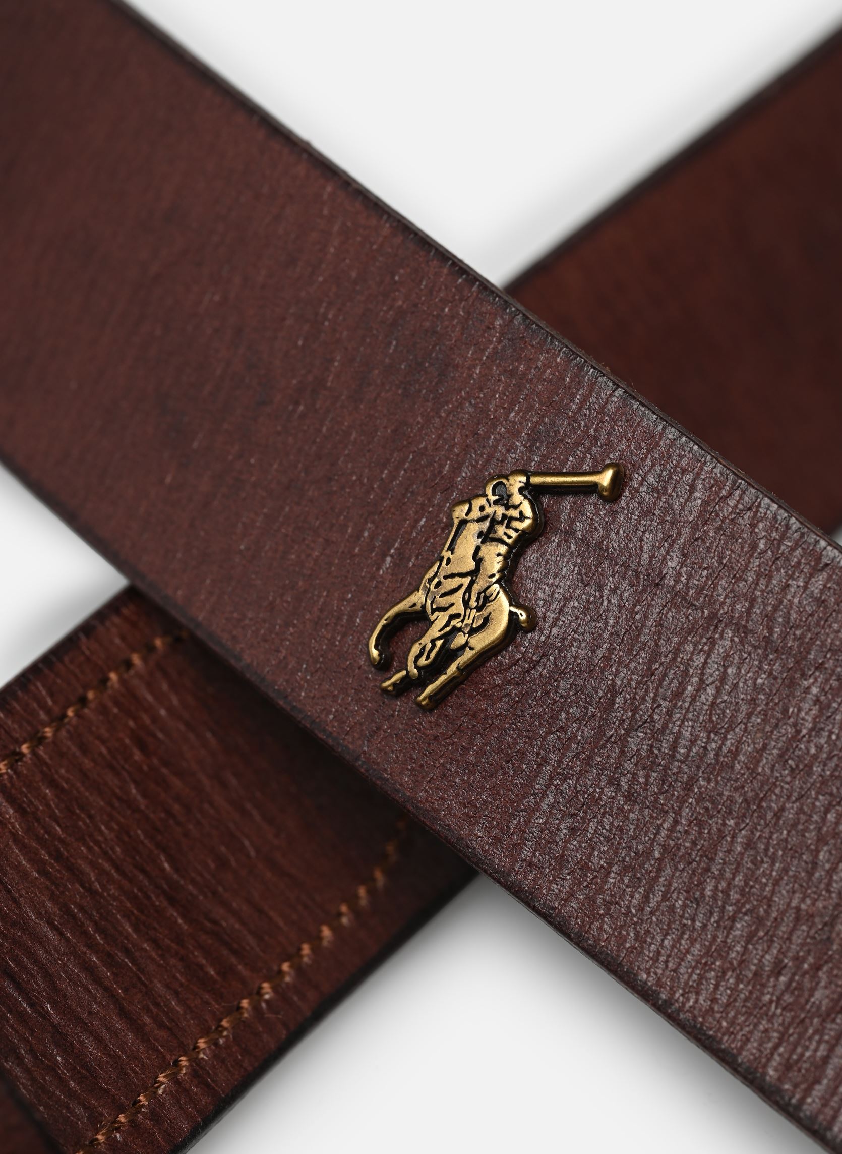 Ceintures Rgd Chrm Bt-Casual-Tumbled Leather homme marron Polo Ralph Lauren Ceintures Rgd Chrm Bt-Casual-Tumbled Leather homme marron BROWN