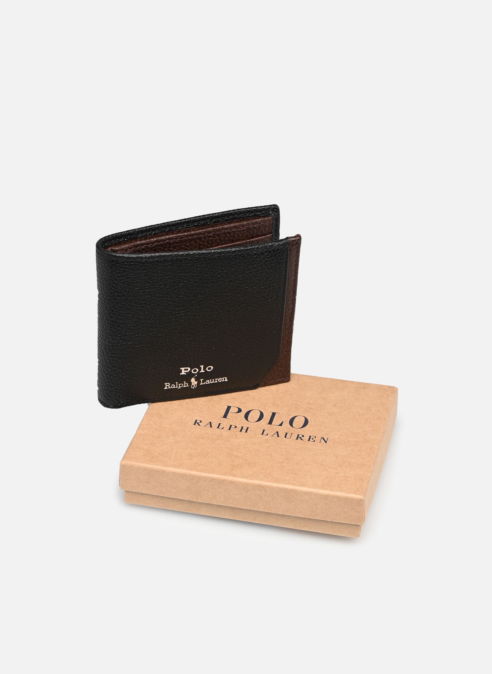 Portefeuilles Billfold-Wallet-Medium homme noir Polo Ralph Lauren Portefeuilles Billfold-Wallet-Medium homme noir BLACK/SADDLE