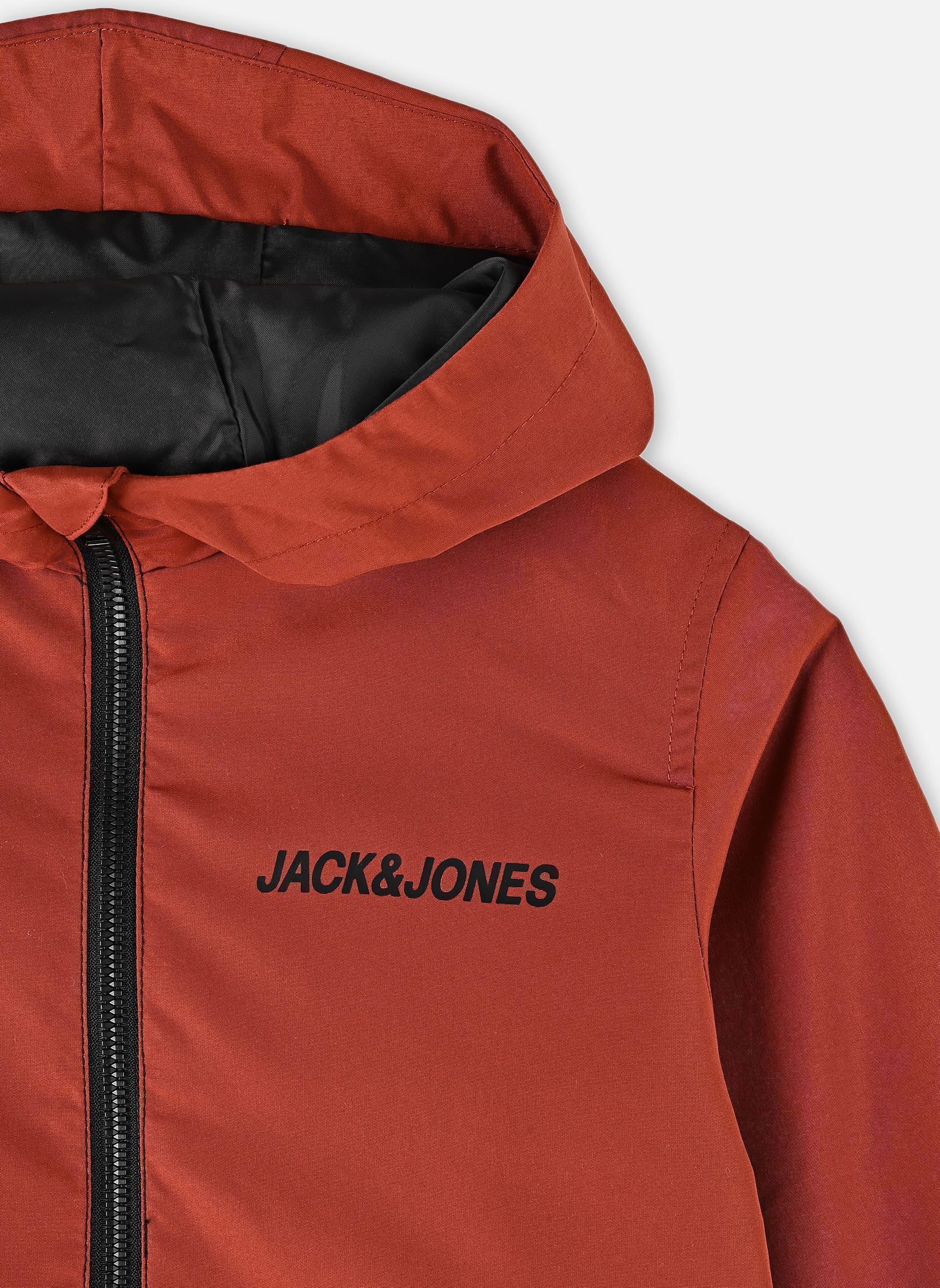 Blousons Jjerush Blocking Hood Bomber Noos Jnr garçon marron Jack & Jones Blousons Jjerush Blocking Hood Bomber Noos Jnr garçon marron BURNT HENNA