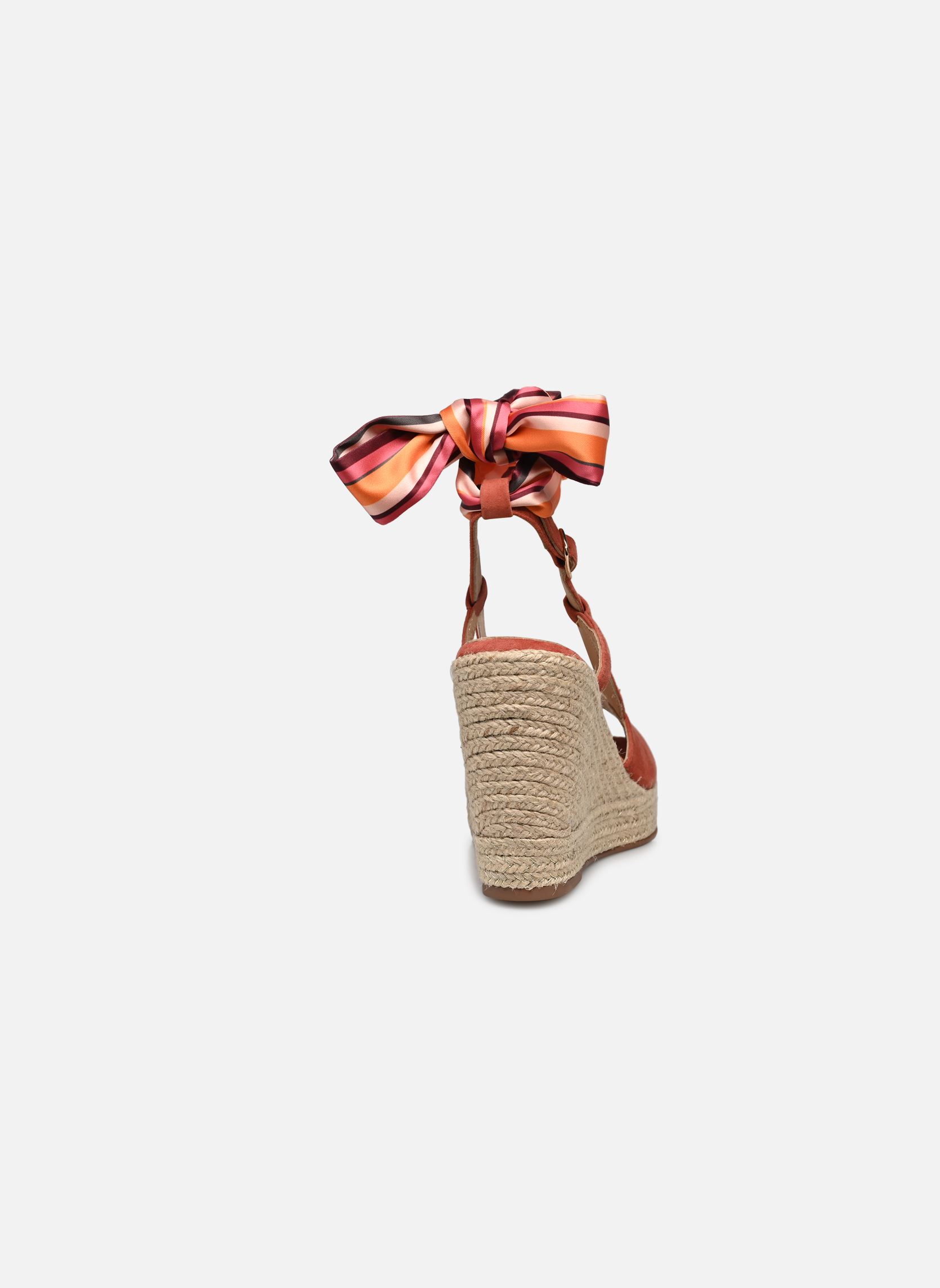 Sandales compensées et plateformes HISTARA femme rose Bocage Sandales compensées et plateformes HISTARA femme rose Rose fane