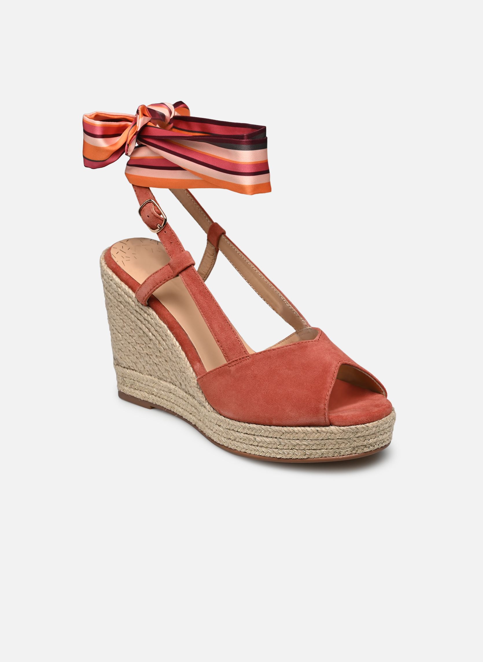 Sandales compensées et plateformes HISTARA femme rose Bocage Sandales compensées et plateformes HISTARA femme rose Rose fane