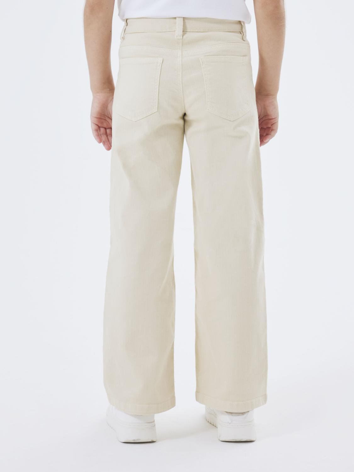 Pantalons Nkfrose Wide Twi Pant 1115-Tp Noos fille beige Name it Pantalons Nkfrose Wide Twi Pant 1115-Tp Noos fille beige Turtledove