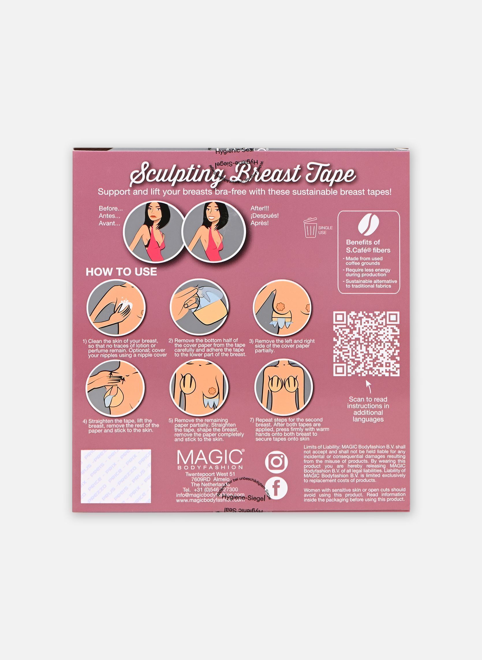Caracos et Maillots de corps Sulpting Breast Tape femme noir MAGIC Bodyfashion Caracos et Maillots de corps Sulpting Breast Tape femme noir 100-Black