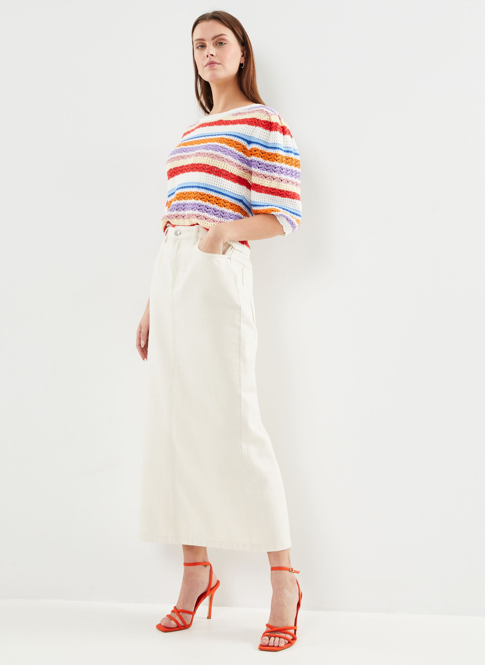Pulls Panaca femme orange Suncoo Pulls Panaca femme orange Geranium