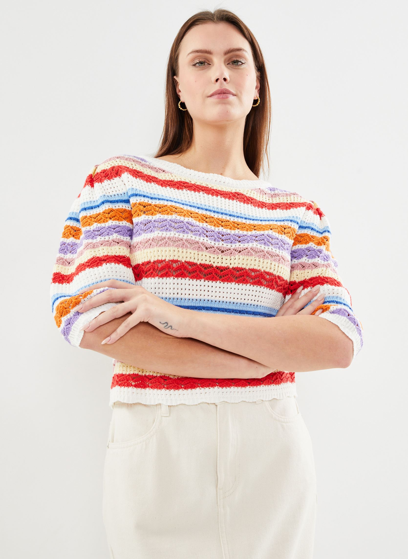 Pulls Panaca femme orange Suncoo Pulls Panaca femme orange Geranium