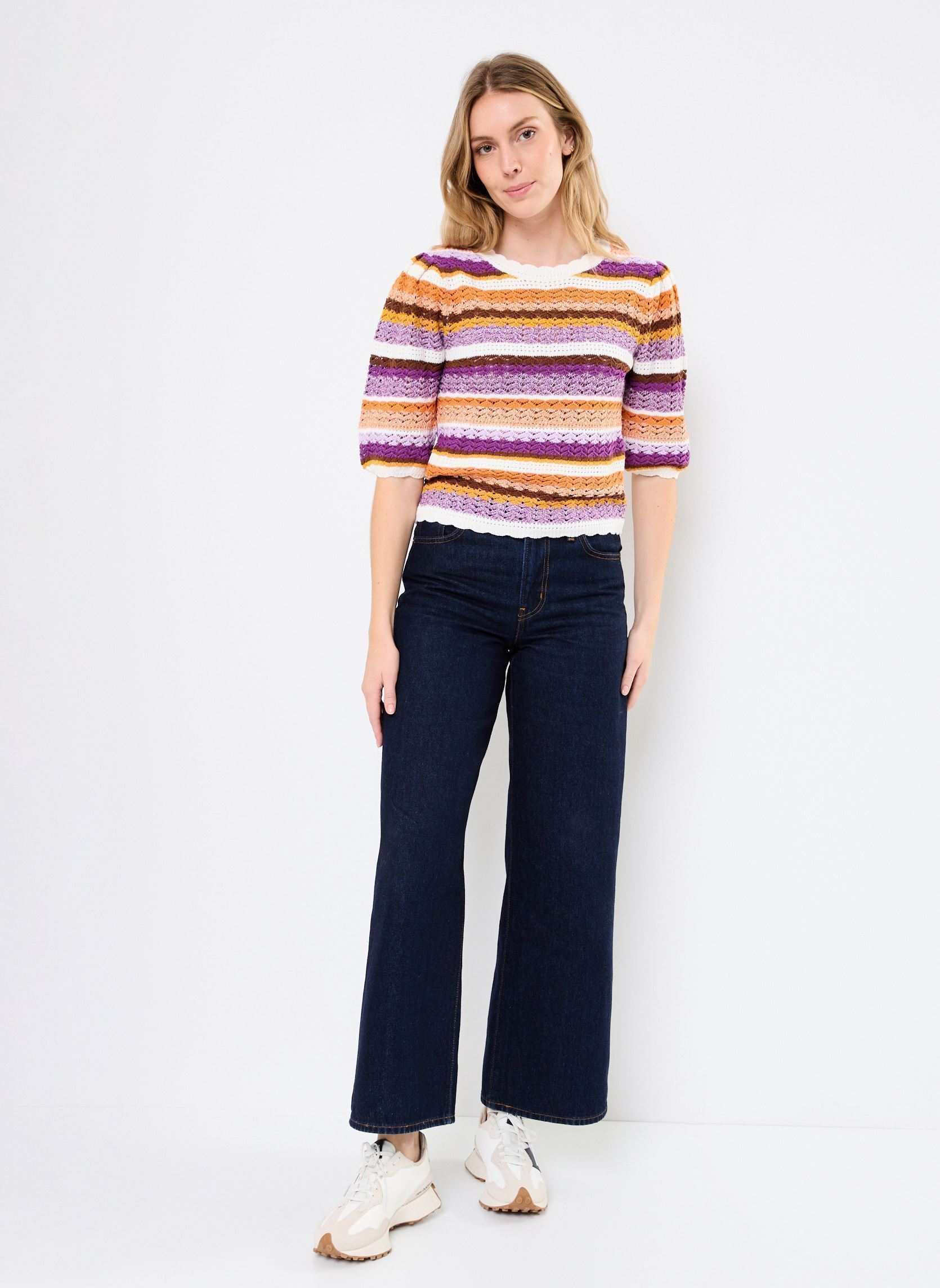 Pullover Panaca damen mehrfarbig Suncoo Pullover Panaca damen mehrfarbig Violet