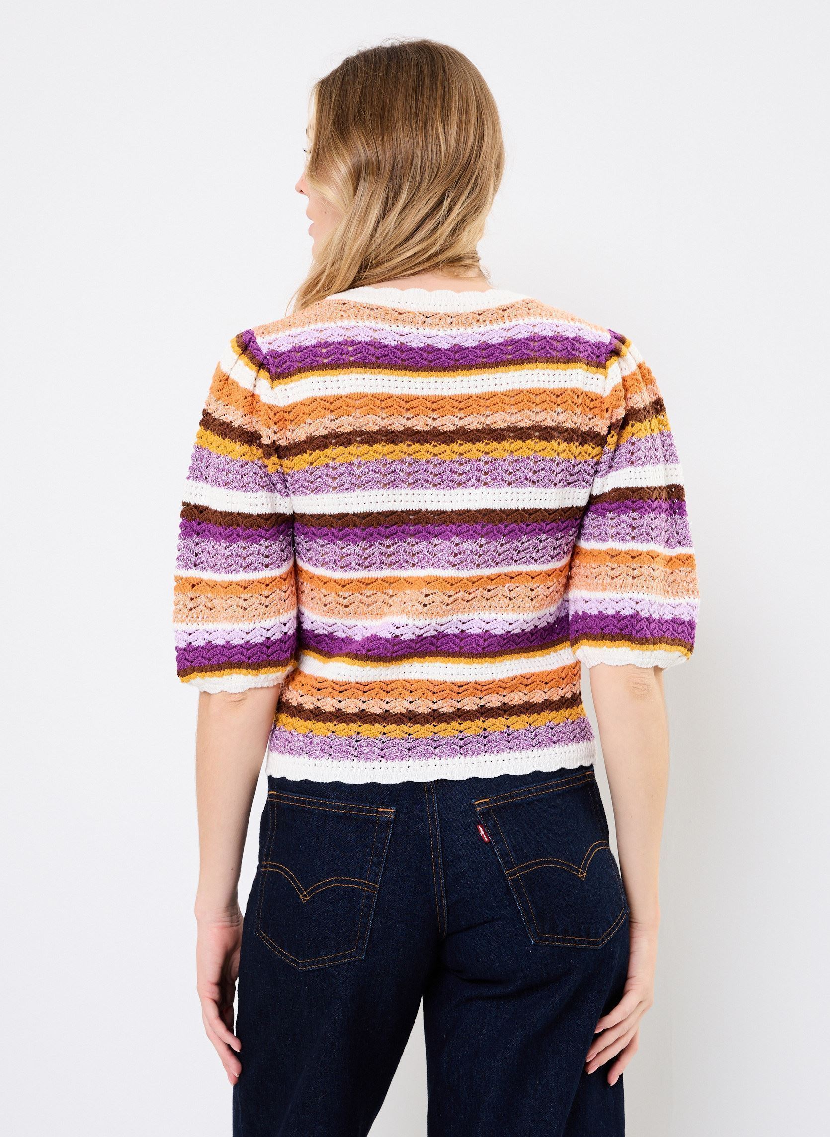 Pullover Panaca damen mehrfarbig Suncoo Pullover Panaca damen mehrfarbig Violet