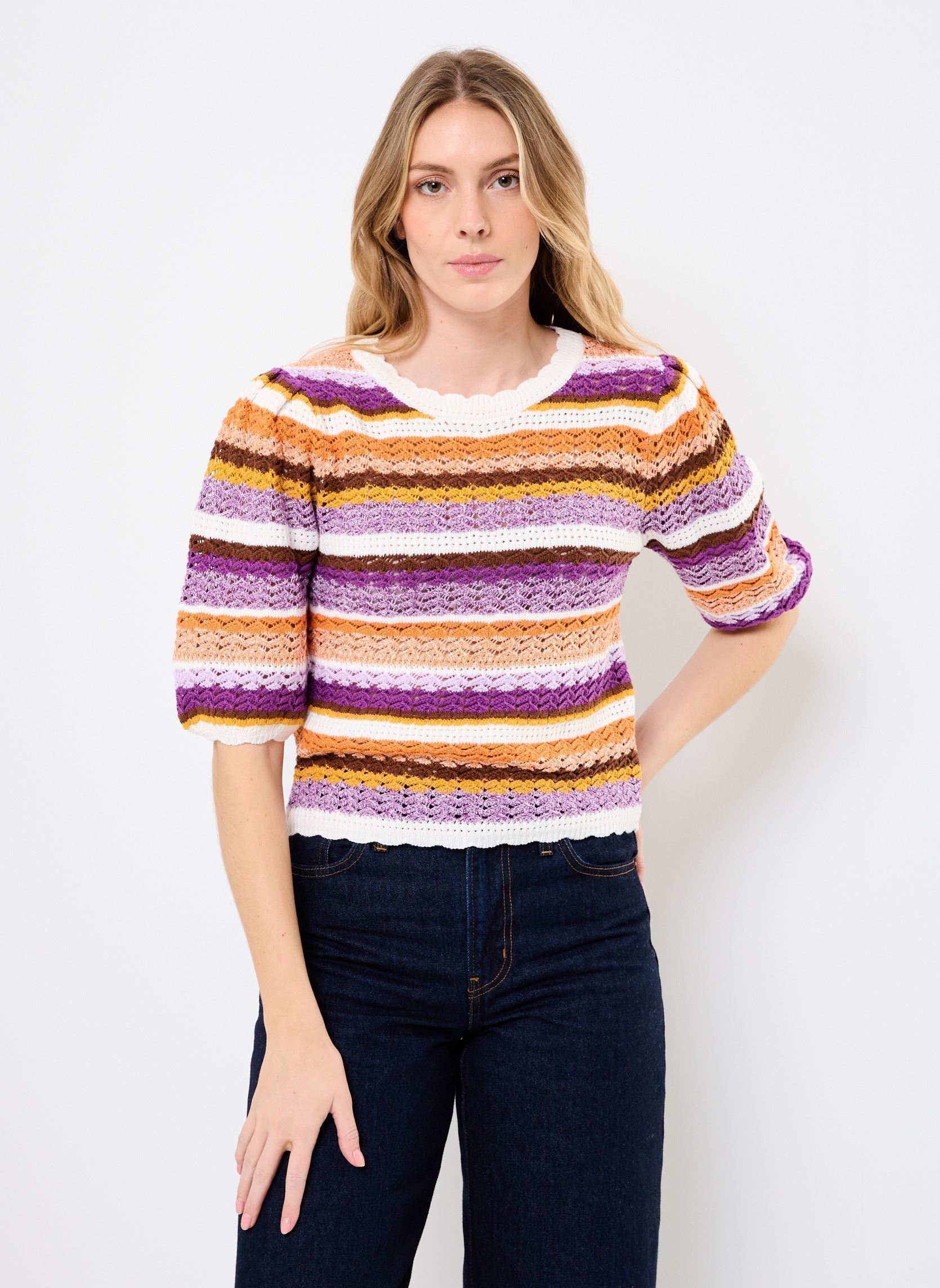 Pullover Panaca damen mehrfarbig Suncoo Pullover Panaca damen mehrfarbig Violet