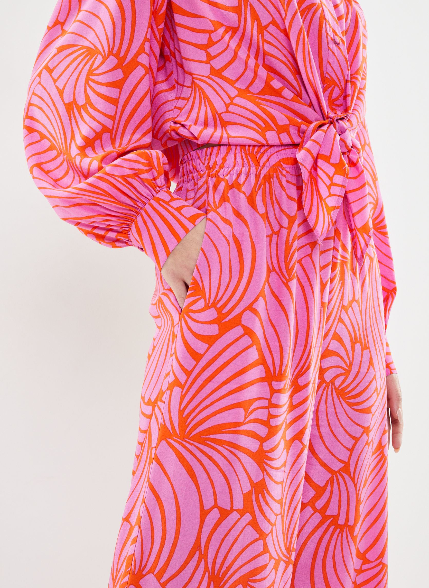Pantalons larges Joy femme rose Suncoo Pantalons larges Joy femme rose Fuchsia