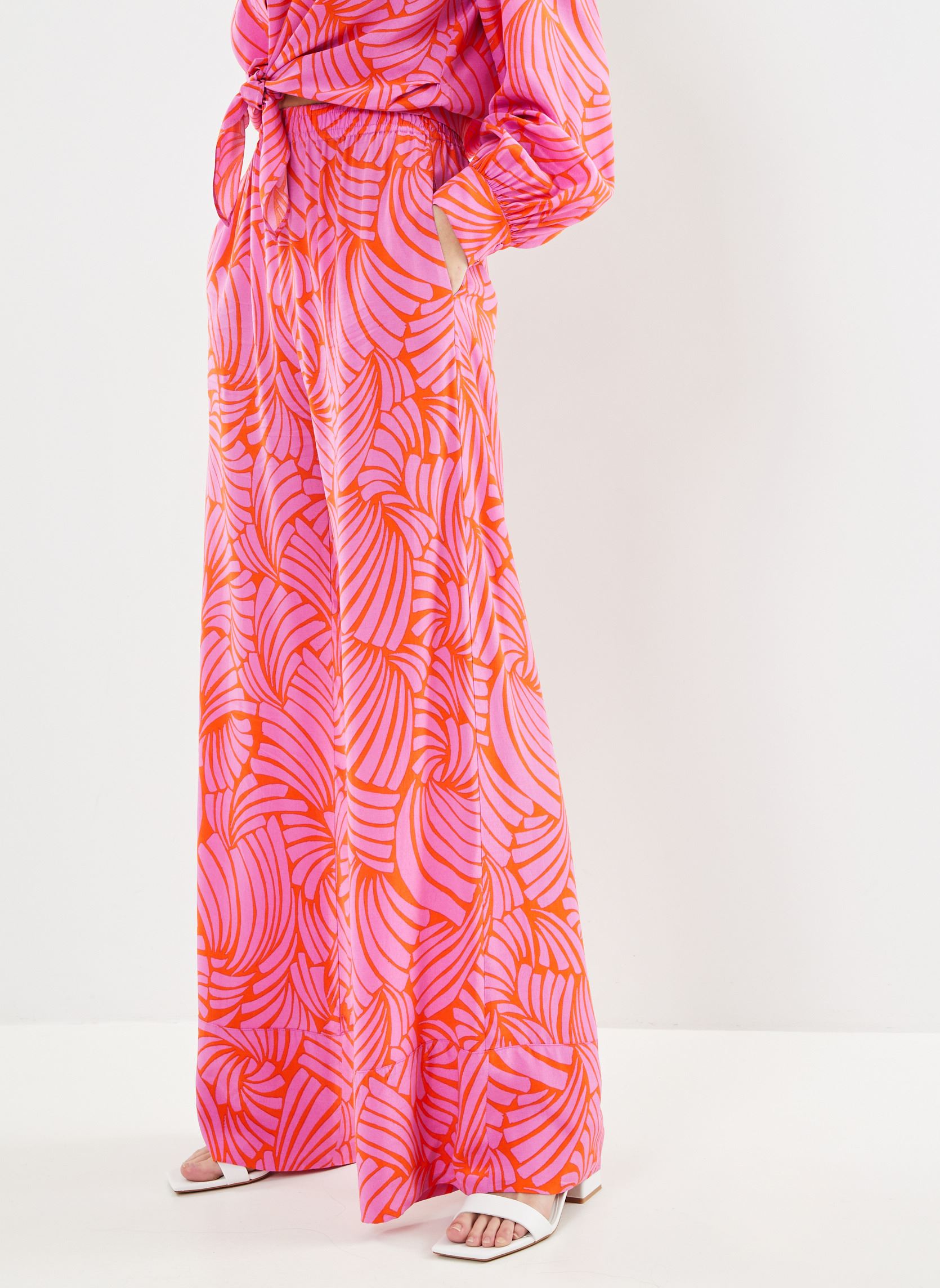 Pantalons larges Joy femme rose Suncoo Pantalons larges Joy femme rose Fuchsia