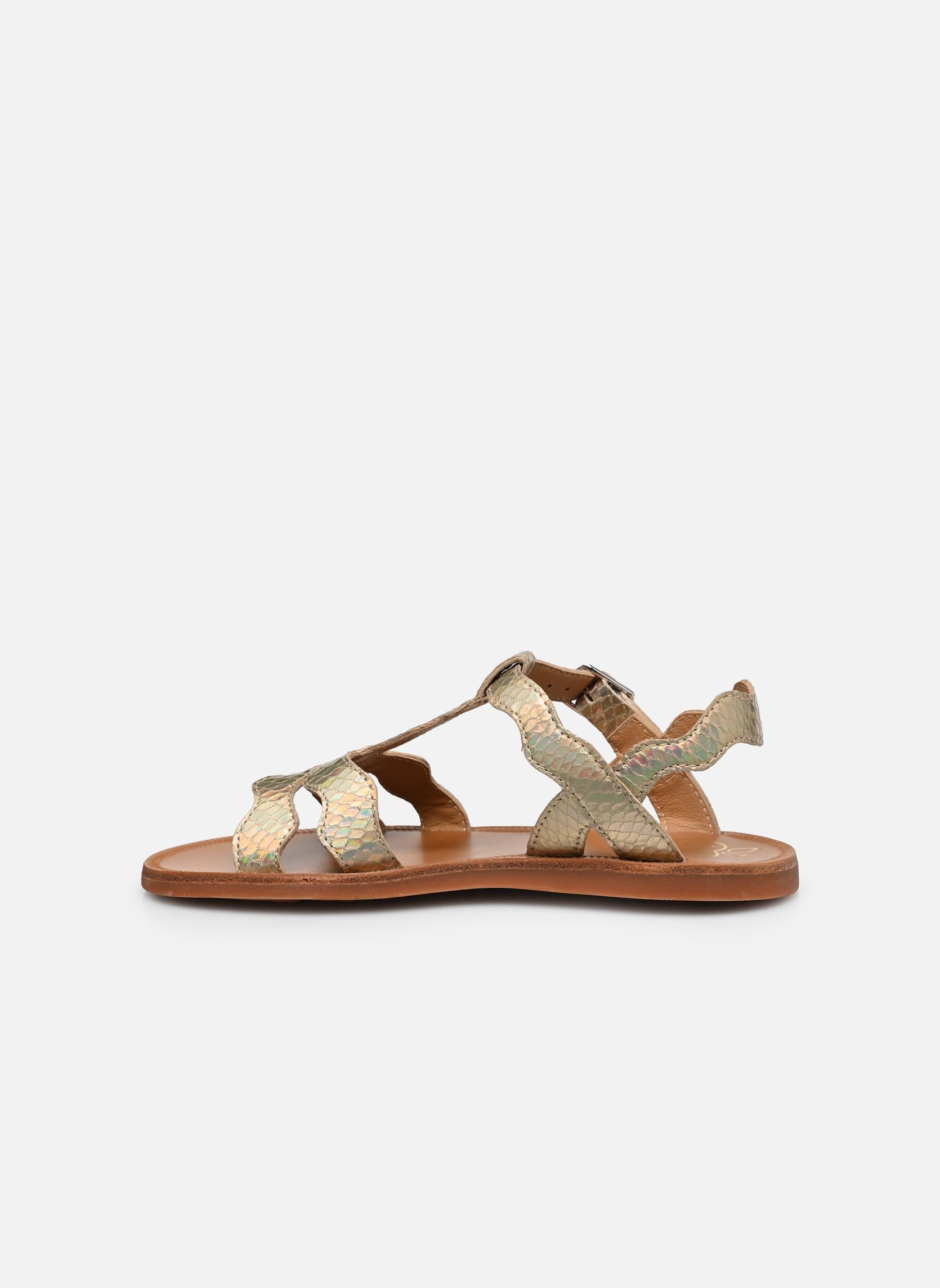 Sandales Plagette Frizz fille or et bronze Pom d Api Sandales Plagette Frizz fille or et bronze LAZER MULTI