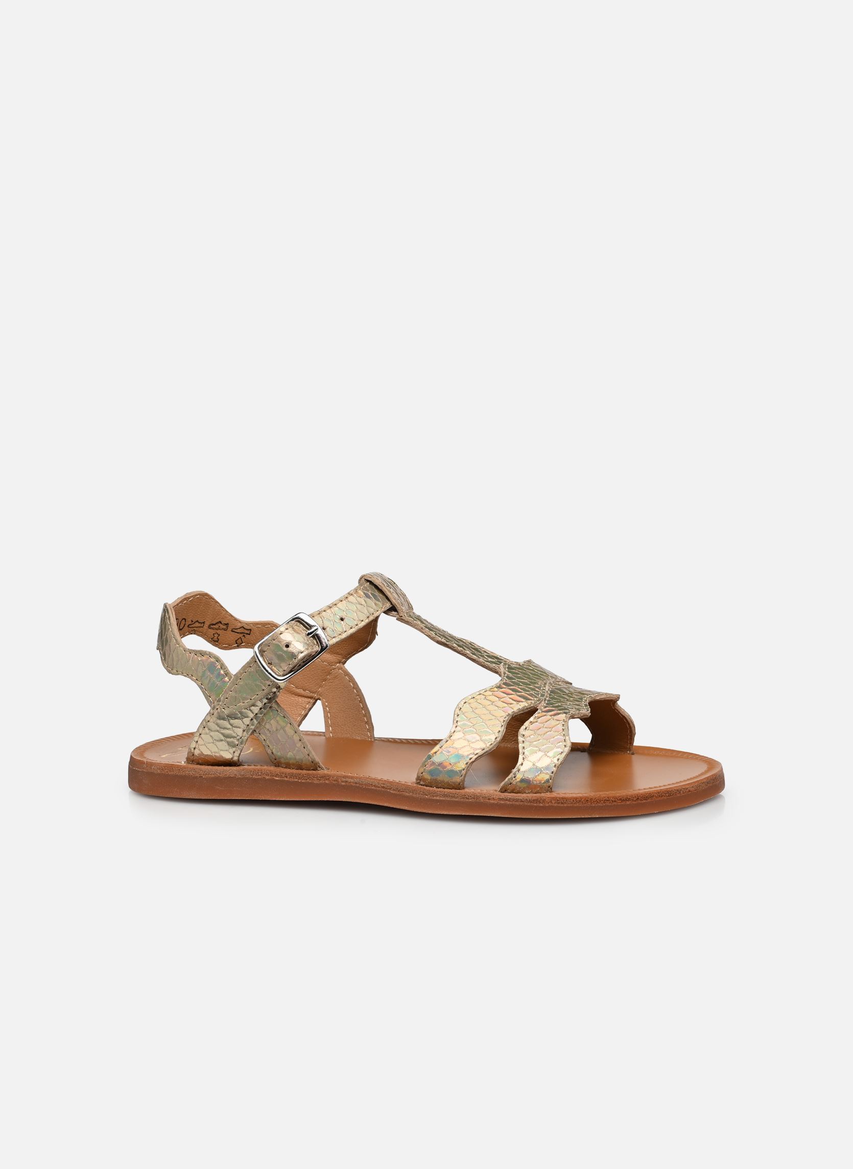 Sandales Plagette Frizz fille or et bronze Pom d Api Sandales Plagette Frizz fille or et bronze LAZER MULTI