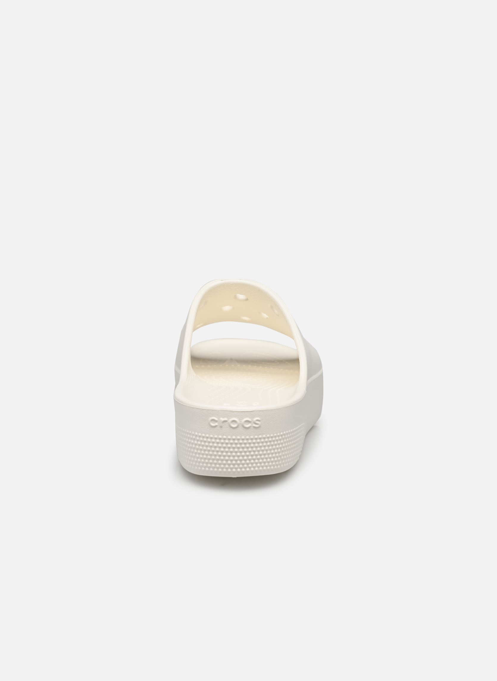 Sandales de plage Classic Platform Slide Whi femme blanc Crocs Sandales de plage Classic Platform Slide Whi femme blanc White