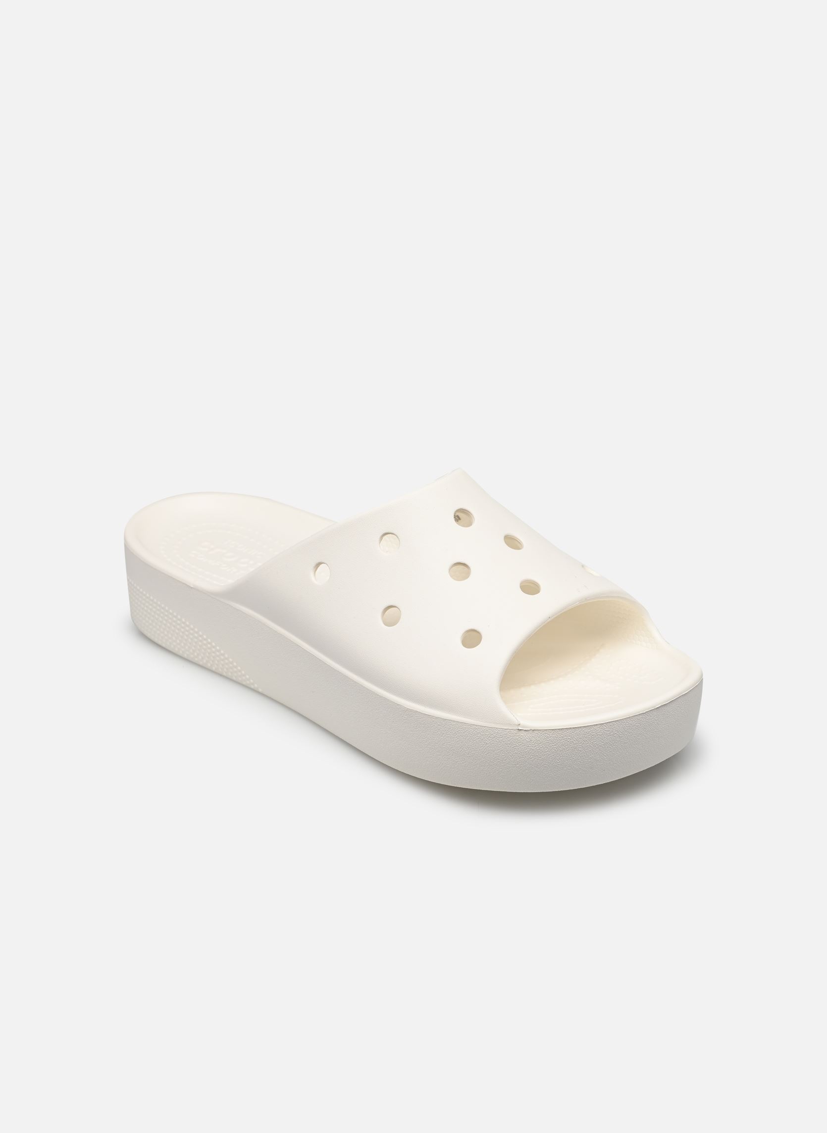 Mules et sabots Crocs Classic Platform Slide Whi pour Femme - vue 4