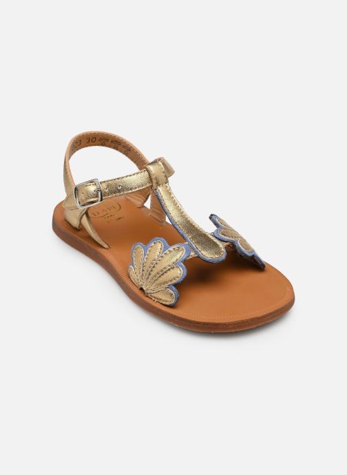 Pom d Api Sandali Plagette Bloom bambina oro e bronzo