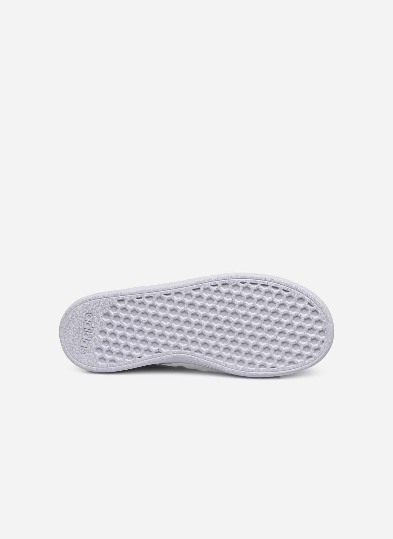 Niedrige Sneaker Grand Court 2.0 K weiß adidas sportswear Niedrige Sneaker Grand Court 2.0 K weiß FTWWHT/FTWWHT/GREONE