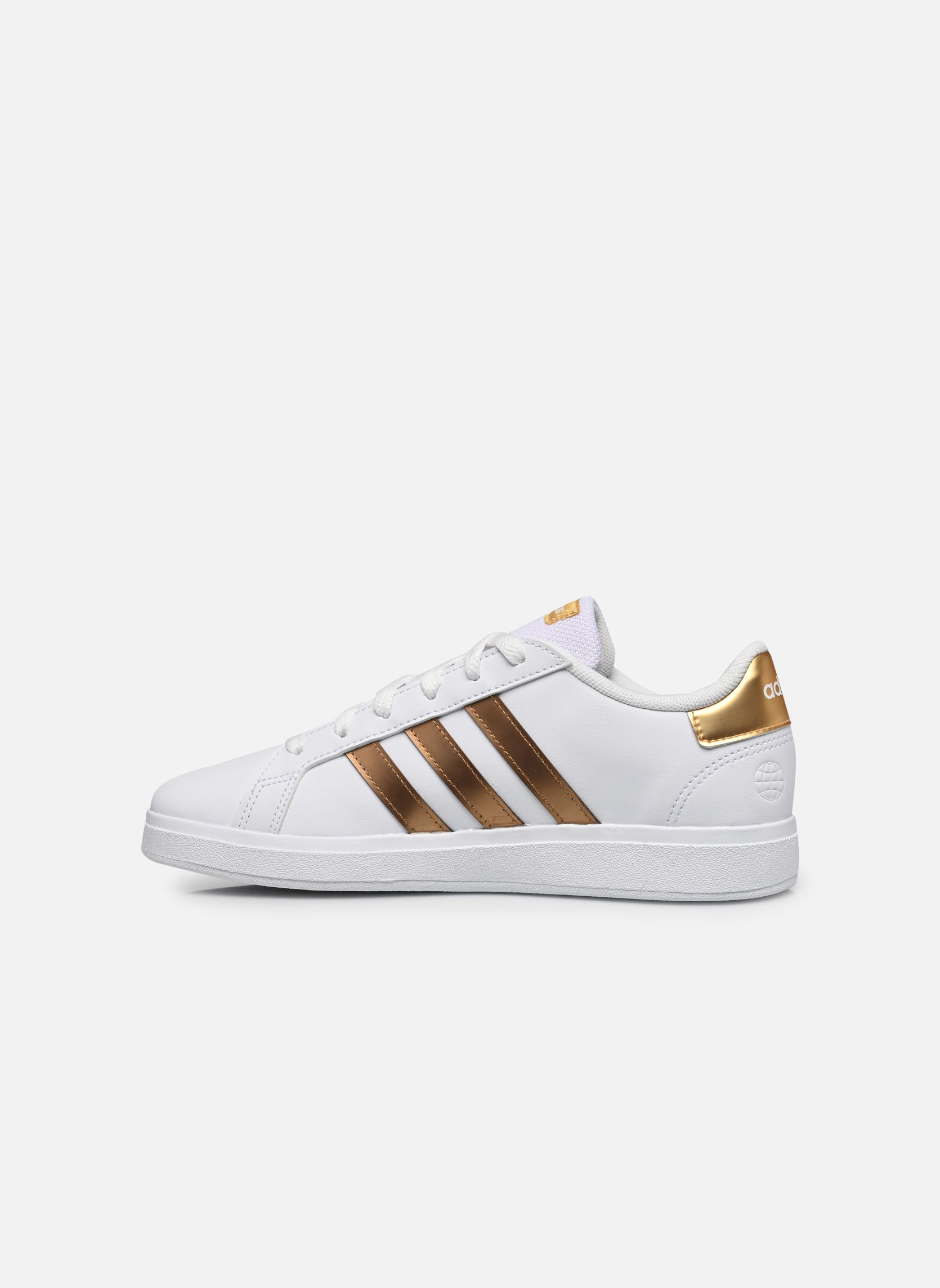 Baskets basses Grand Court 2.0 K blanc adidas sportswear Baskets basses Grand Court 2.0 K blanc Ftwwht/Ftwwht/Magold