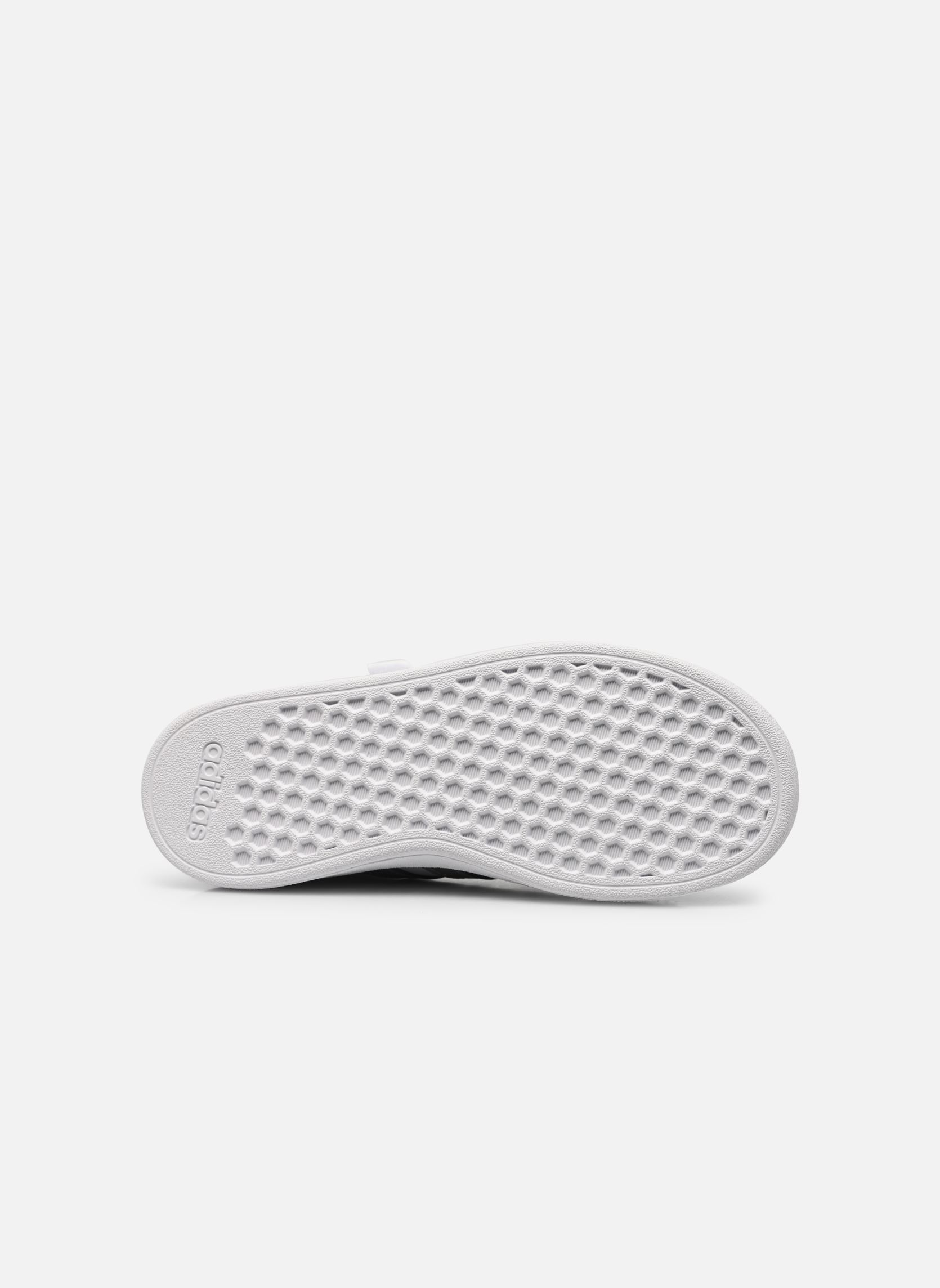 Niedrige Sneaker Grand Court 2.0 El K mädchen weiß adidas sportswear Niedrige Sneaker Grand Court 2.0 El K mädchen weiß FTWWHTMSILVEMSILVE