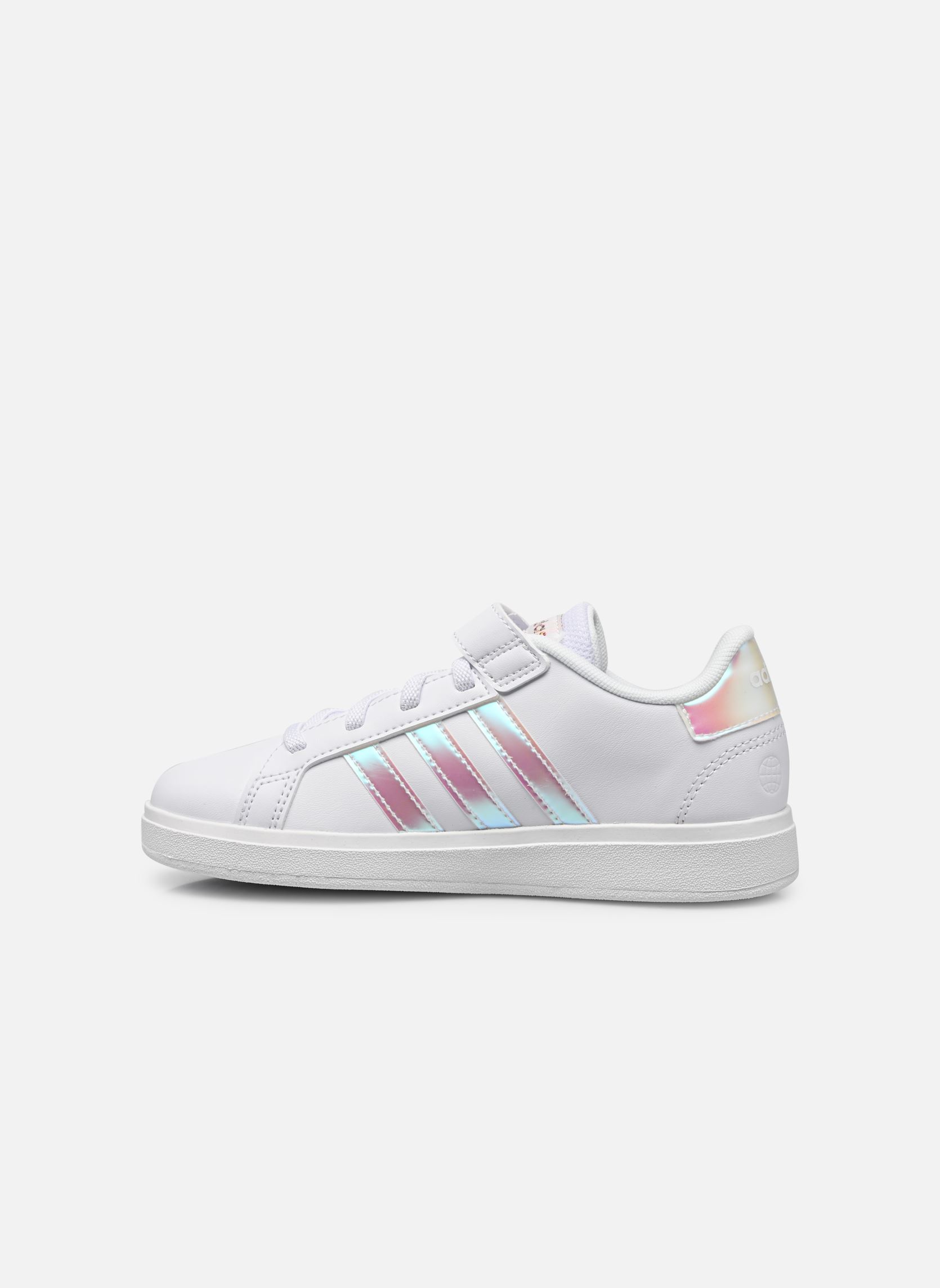 Niedrige Sneaker Grand Court 2.0 El K mädchen weiß adidas sportswear Niedrige Sneaker Grand Court 2.0 El K mädchen weiß FTWWHTIRIDESFTWWHT