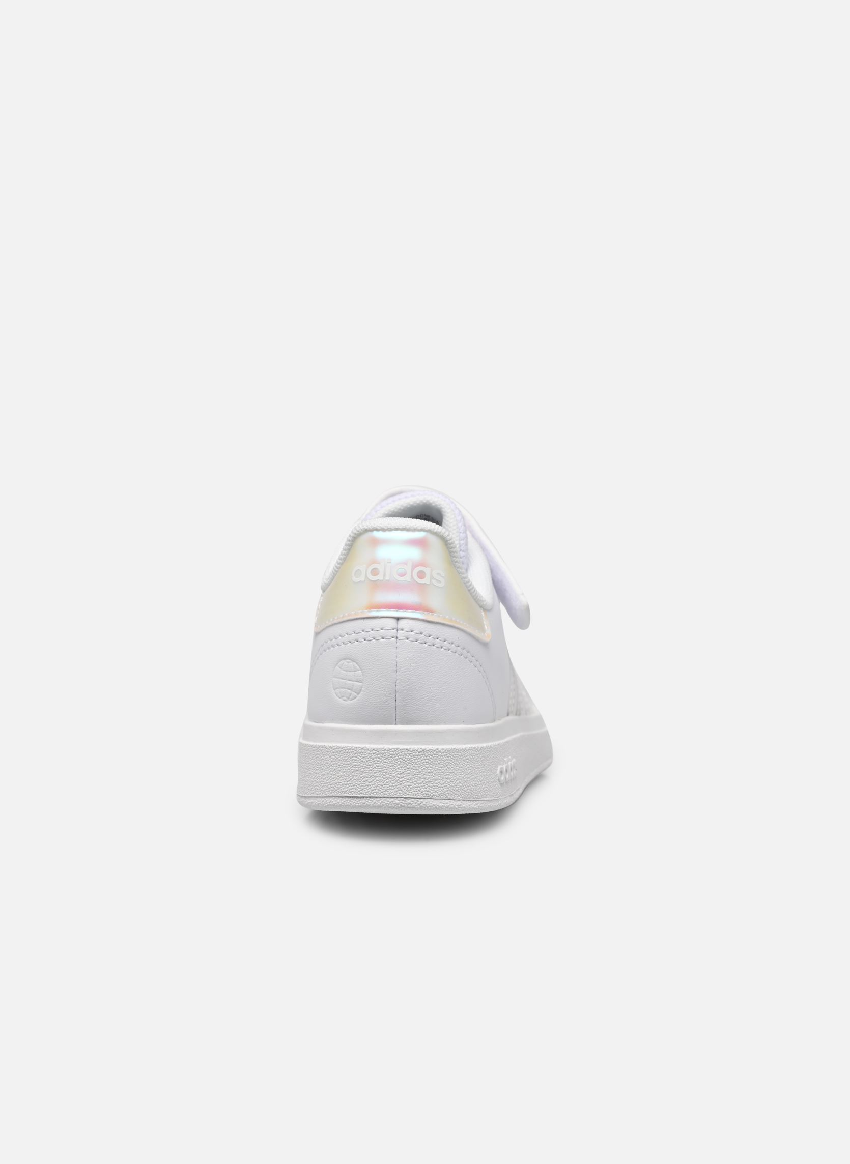 Niedrige Sneaker Grand Court 2.0 El K mädchen weiß adidas sportswear Niedrige Sneaker Grand Court 2.0 El K mädchen weiß FTWWHTIRIDESFTWWHT