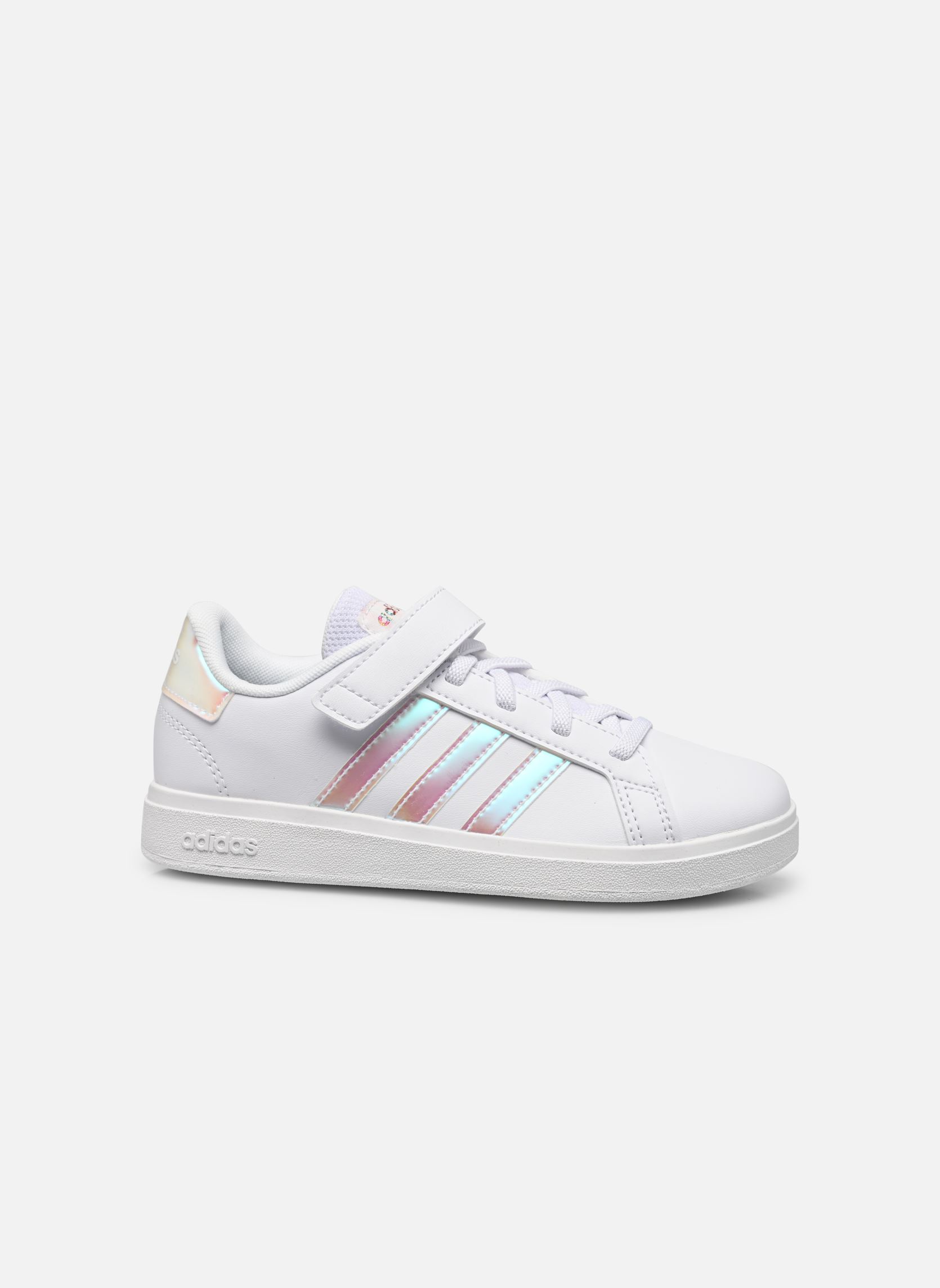 Niedrige Sneaker Grand Court 2.0 El K mädchen weiß adidas sportswear Niedrige Sneaker Grand Court 2.0 El K mädchen weiß FTWWHTIRIDESFTWWHT