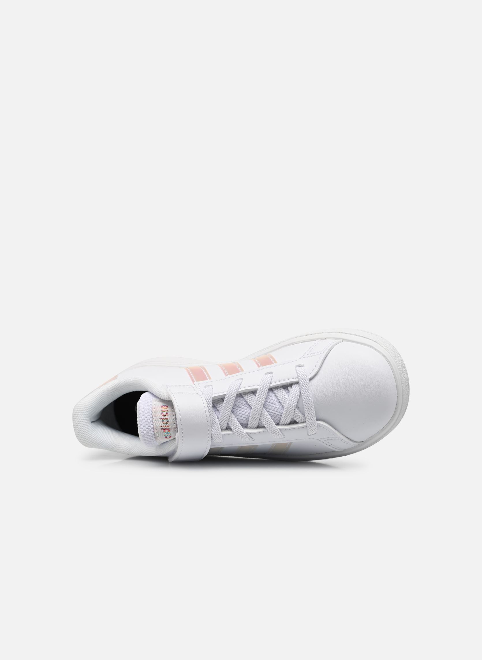 Niedrige Sneaker Grand Court 2.0 El K mädchen weiß adidas sportswear Niedrige Sneaker Grand Court 2.0 El K mädchen weiß FTWWHTIRIDESFTWWHT