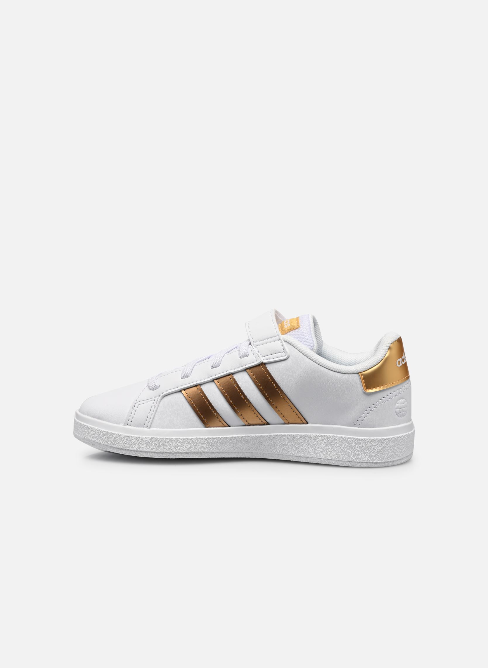 Niedrige Sneaker Grand Court 2.0 El K weiß adidas sportswear Niedrige Sneaker Grand Court 2.0 El K weiß FtwwhtFtwwhtMagold