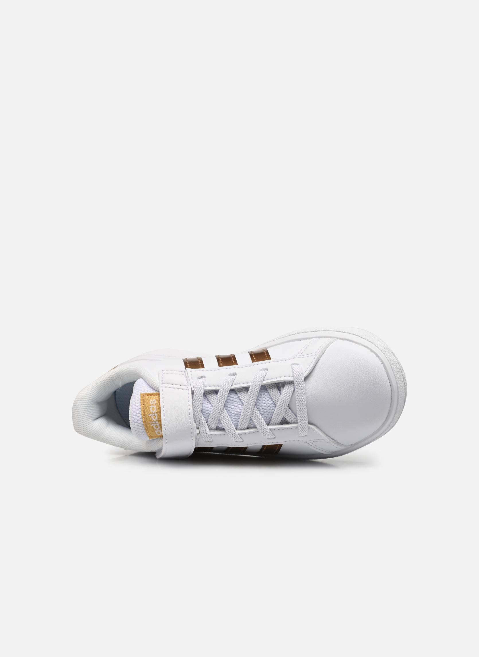 Niedrige Sneaker Grand Court 2.0 El K weiß adidas sportswear Niedrige Sneaker Grand Court 2.0 El K weiß FtwwhtFtwwhtMagold