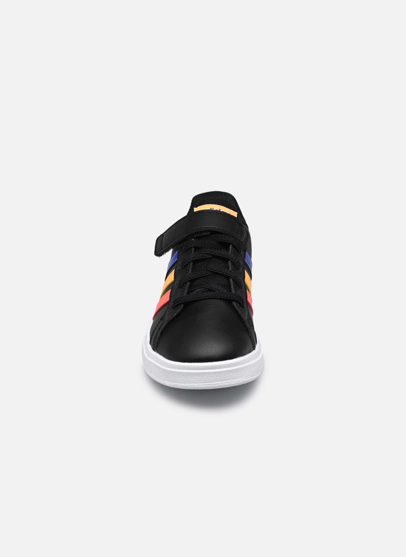 Niedrige Sneaker Grand Court 2.0 El K schwarz adidas sportswear Niedrige Sneaker Grand Court 2.0 El K schwarz CBLACK/LUCBLU/COUGRN