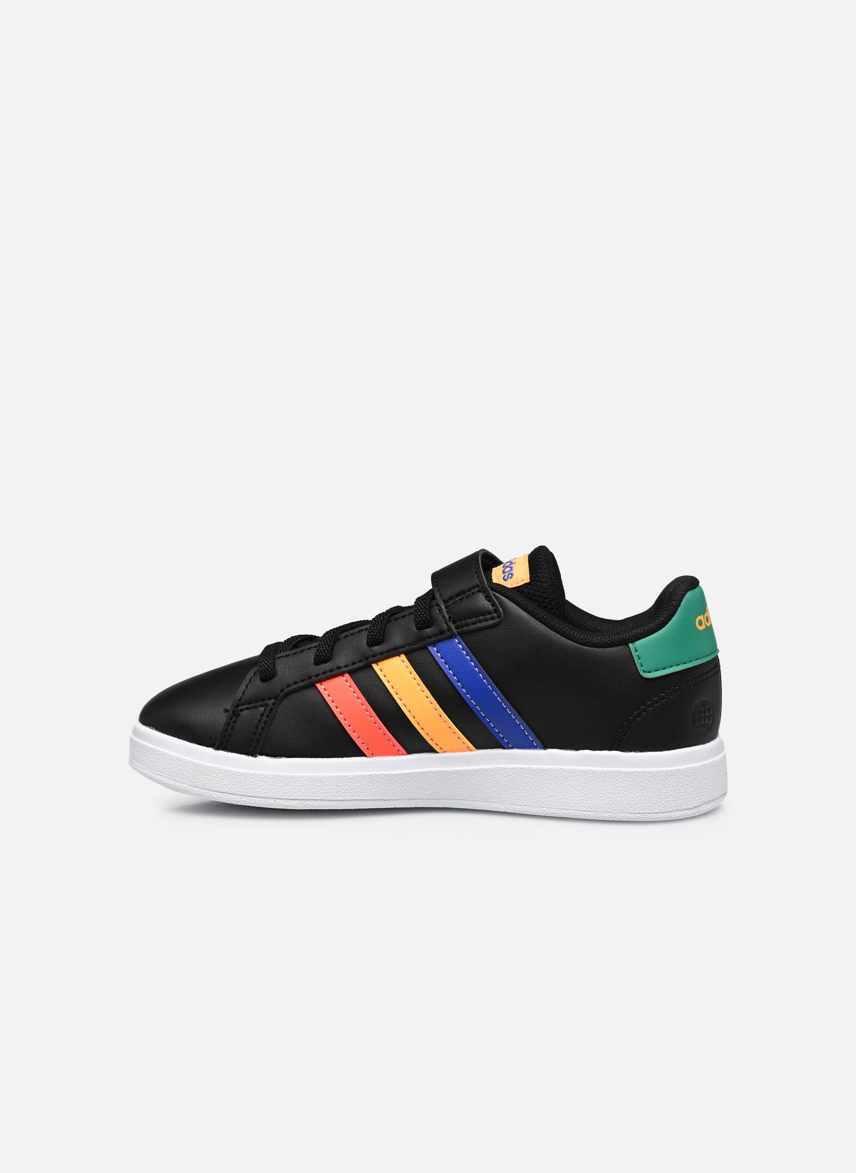 Niedrige Sneaker Grand Court 2.0 El K schwarz adidas sportswear Niedrige Sneaker Grand Court 2.0 El K schwarz CBLACK/LUCBLU/COUGRN