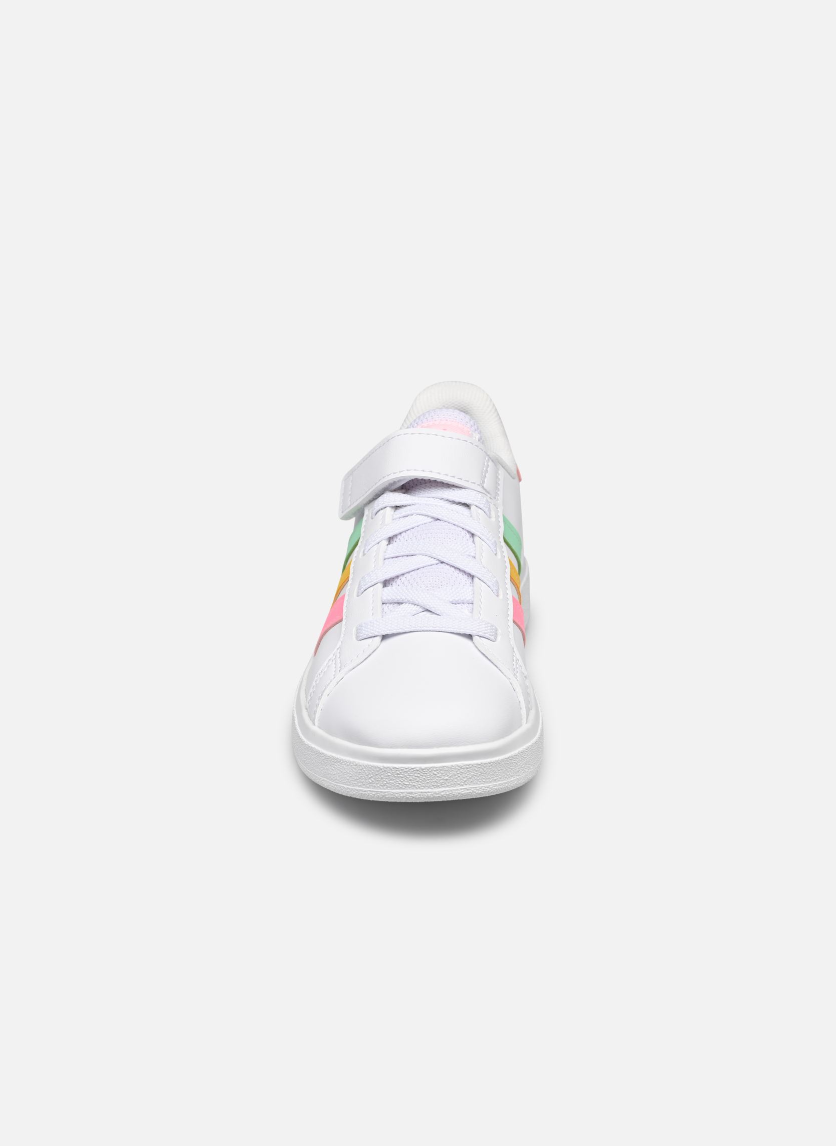 Baskets basses Grand Court 2.0 El K fille blanc adidas sportswear Baskets basses Grand Court 2.0 El K fille blanc Ftwwht/Pulmin/Beampk
