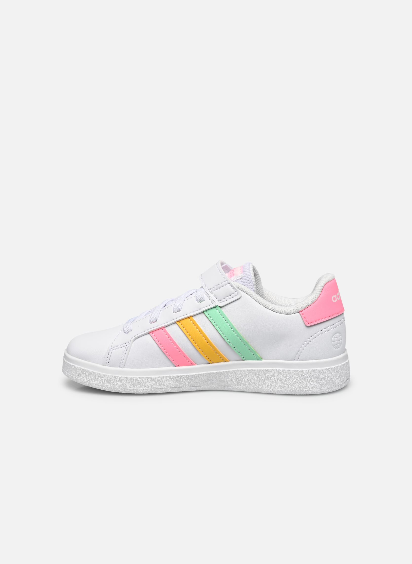 Baskets basses Grand Court 2.0 El K fille blanc adidas sportswear Baskets basses Grand Court 2.0 El K fille blanc Ftwwht/Pulmin/Beampk