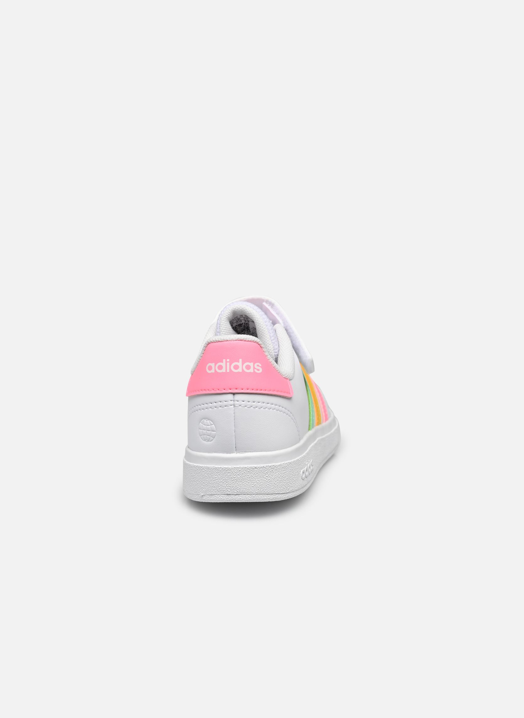 Baskets basses Grand Court 2.0 El K fille blanc adidas sportswear Baskets basses Grand Court 2.0 El K fille blanc Ftwwht/Pulmin/Beampk