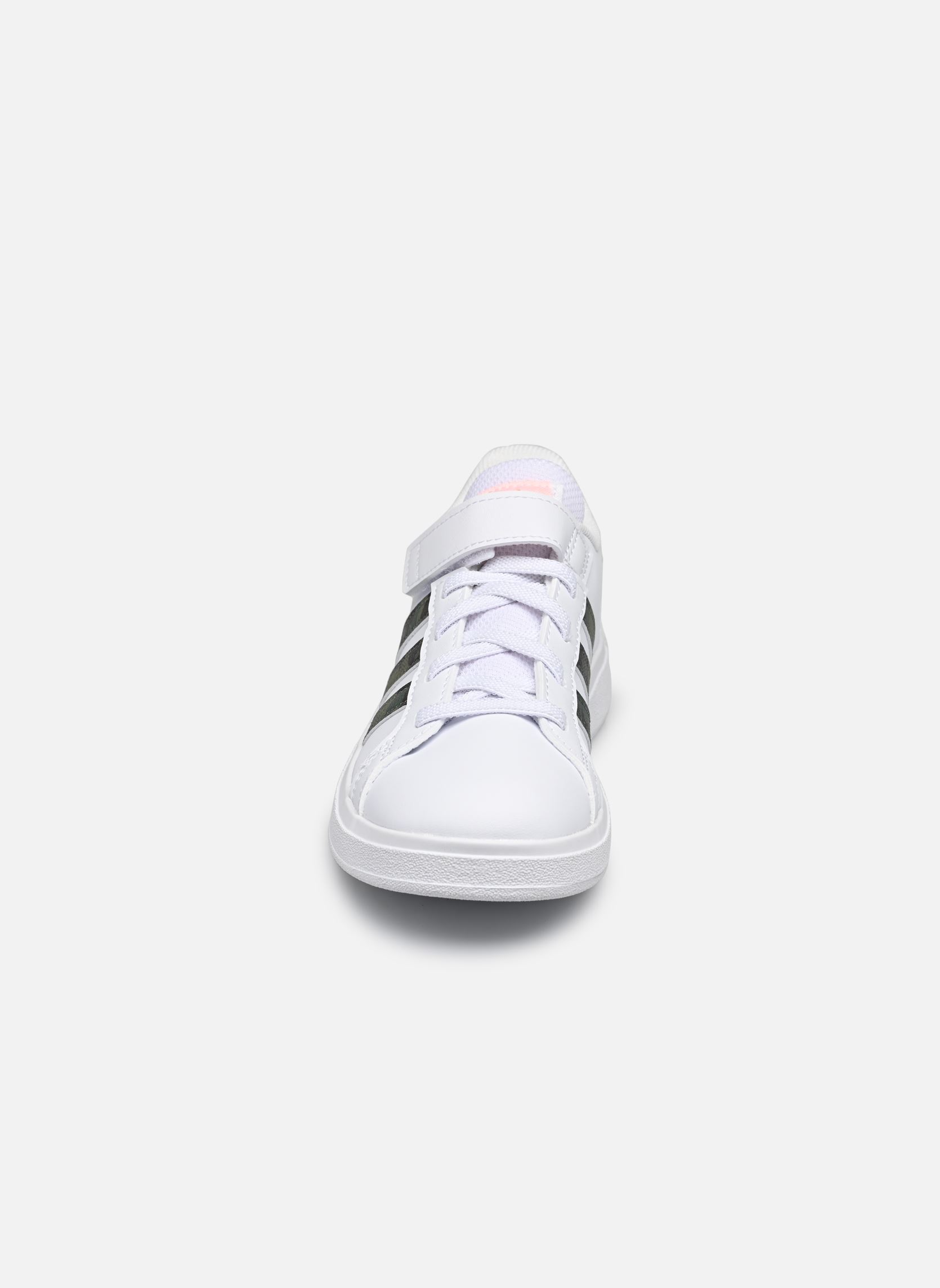 Niedrige Sneaker Grand Court 2.0 El K weiß adidas sportswear Niedrige Sneaker Grand Court 2.0 El K weiß FTWWHT/FTWWHT/SCRORA