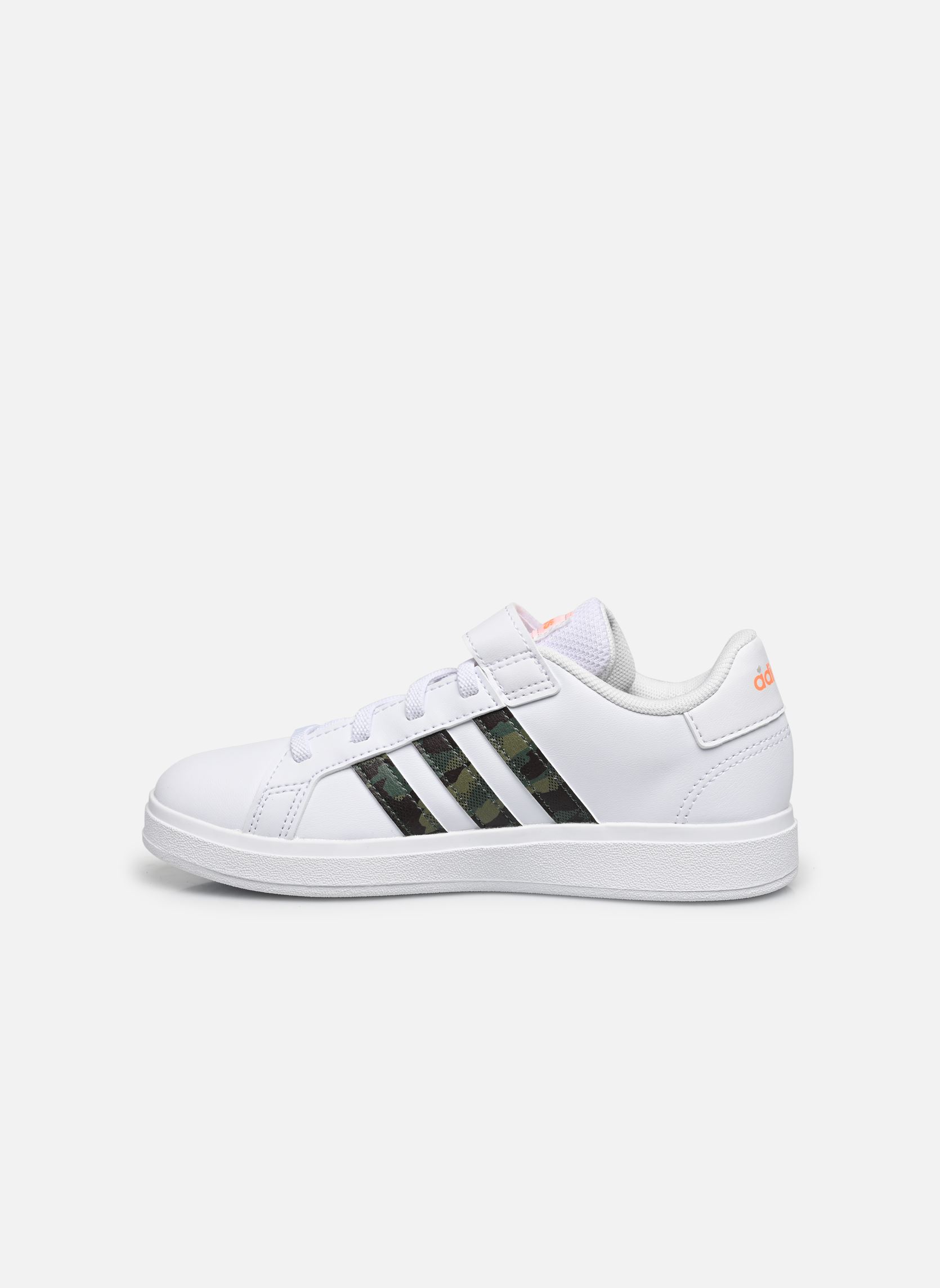 Niedrige Sneaker Grand Court 2.0 El K weiß adidas sportswear Niedrige Sneaker Grand Court 2.0 El K weiß FTWWHT/FTWWHT/SCRORA
