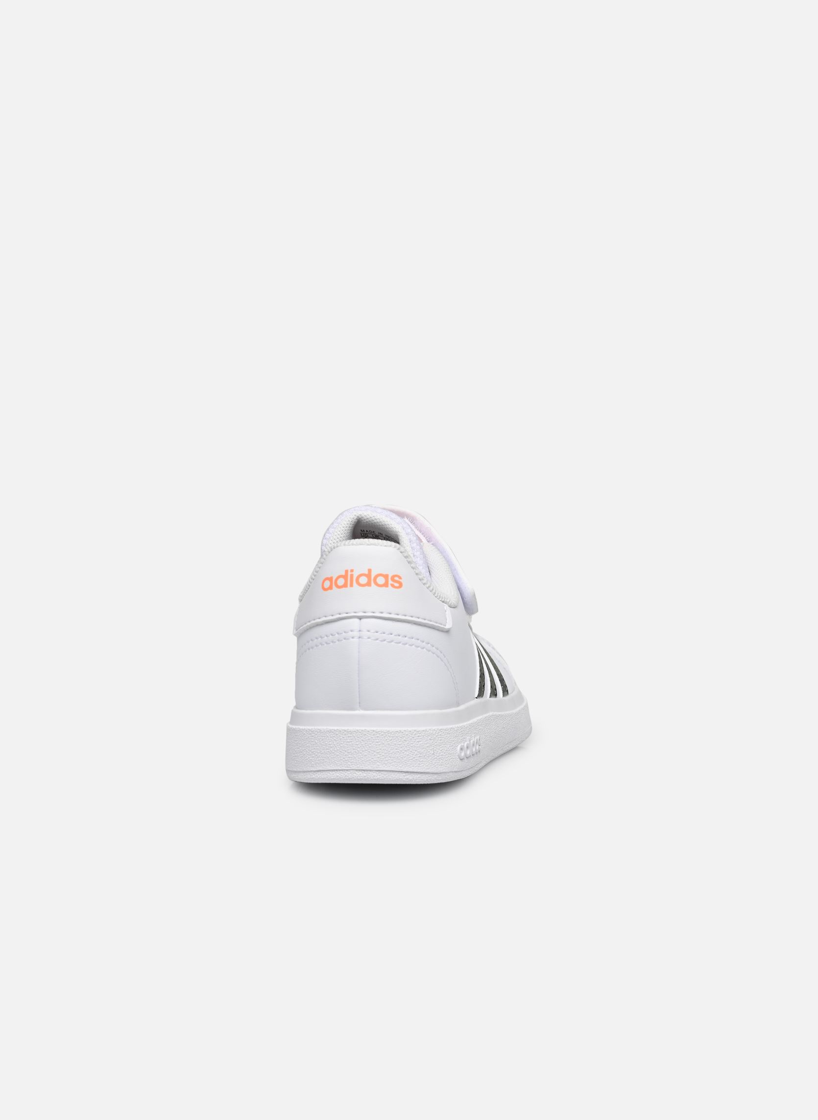 Niedrige Sneaker Grand Court 2.0 El K weiß adidas sportswear Niedrige Sneaker Grand Court 2.0 El K weiß FTWWHT/FTWWHT/SCRORA